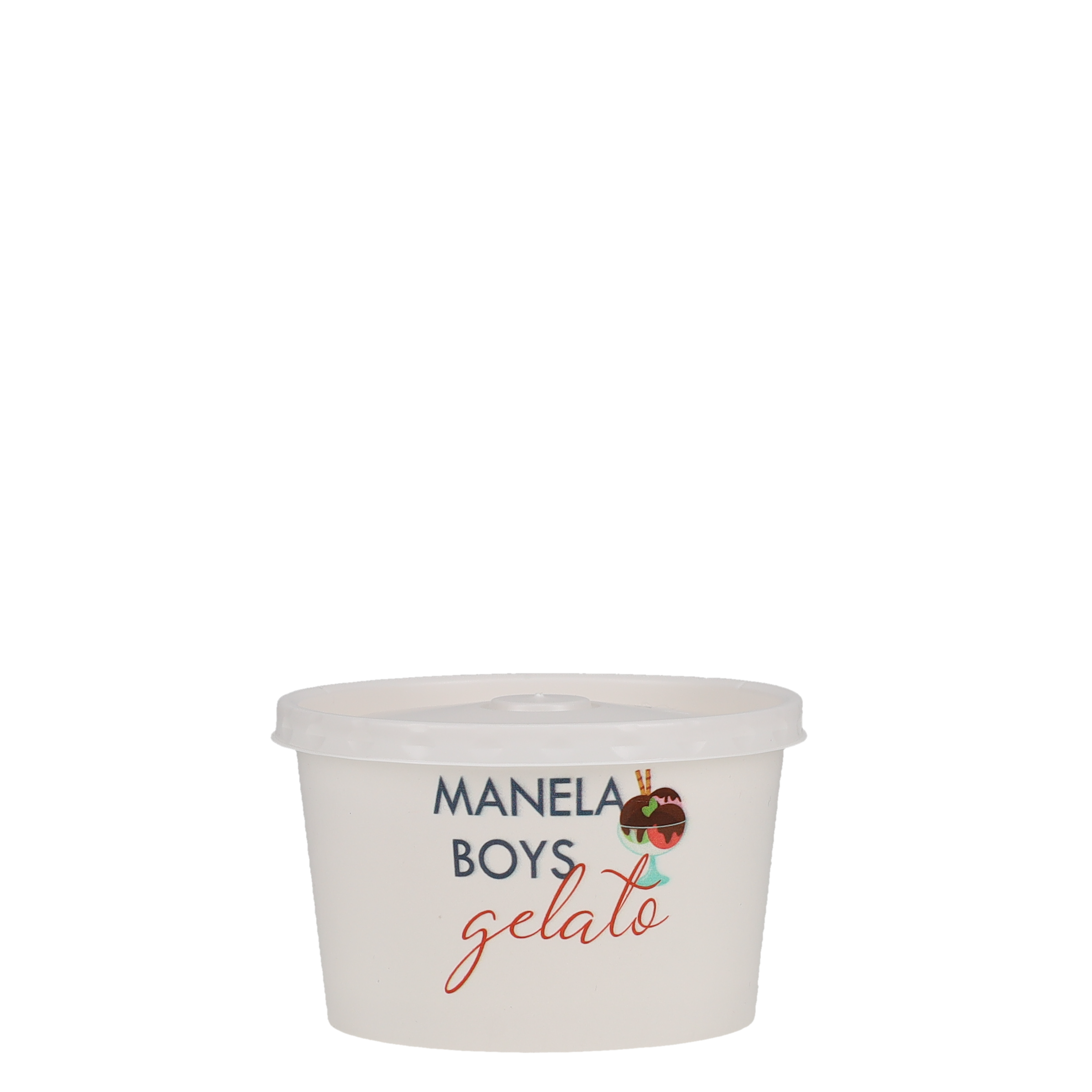 6/8/10 oz Food Container Paper Vented Lid White 5