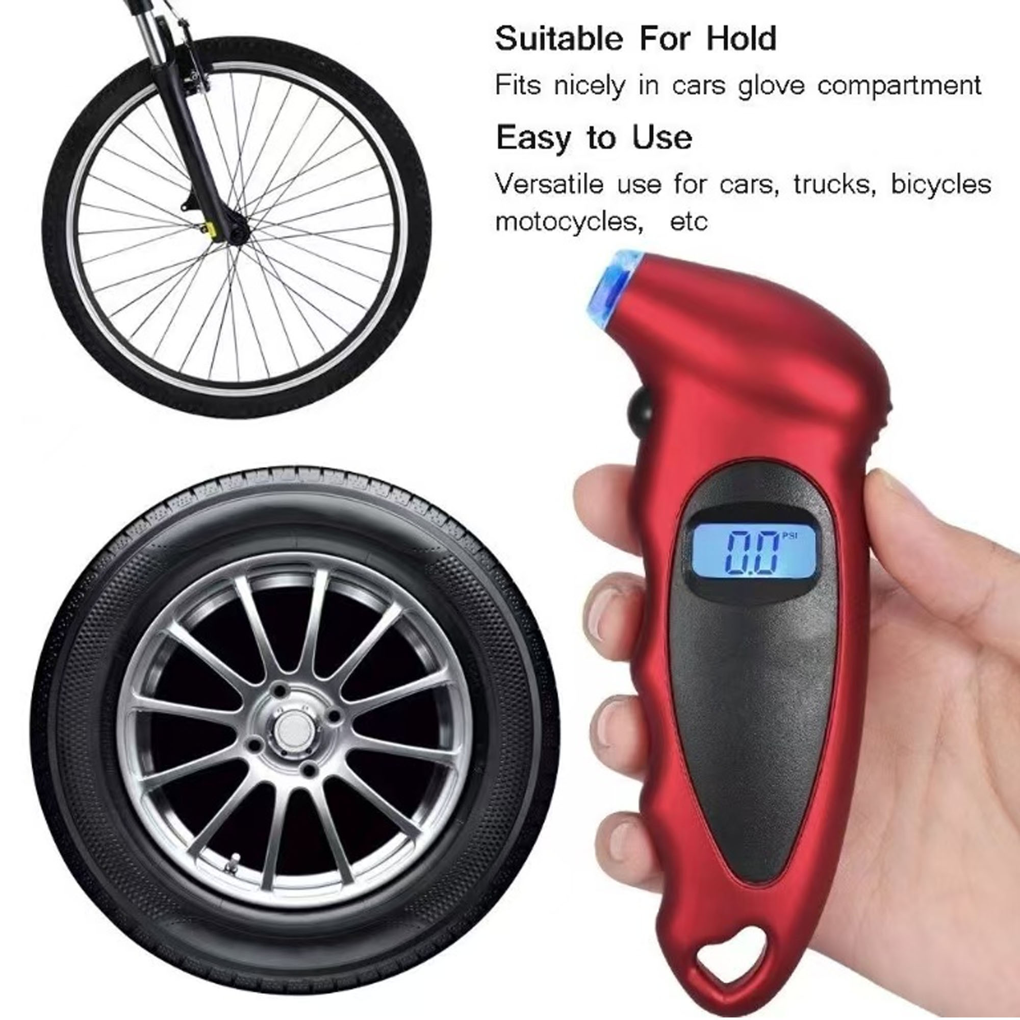 Digital Tire Pressure Gauge for Autos ?C Accurate and Reliable 6