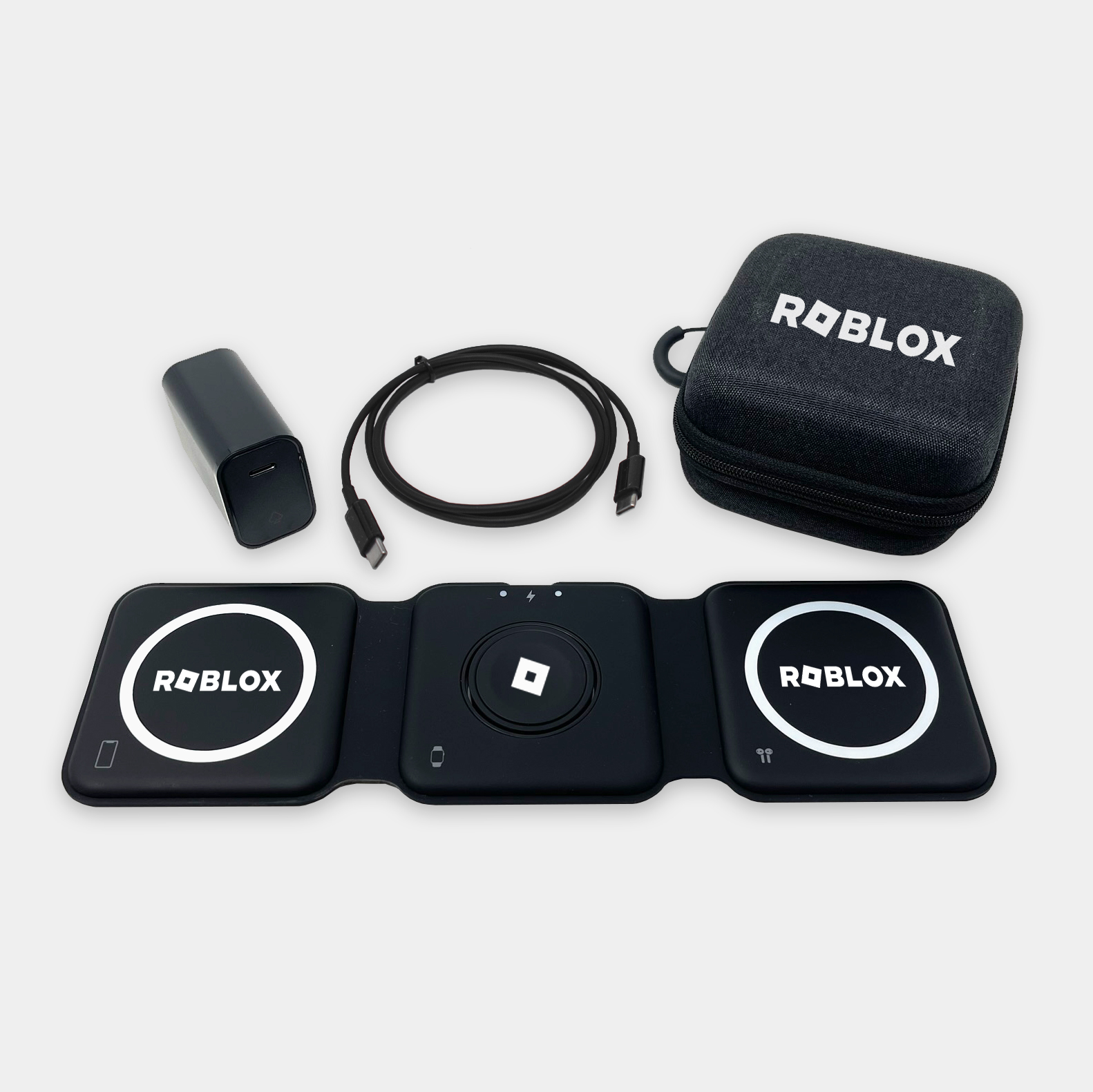 Trio Pro - 3-in-1 Travel Charger With Case - Black 8