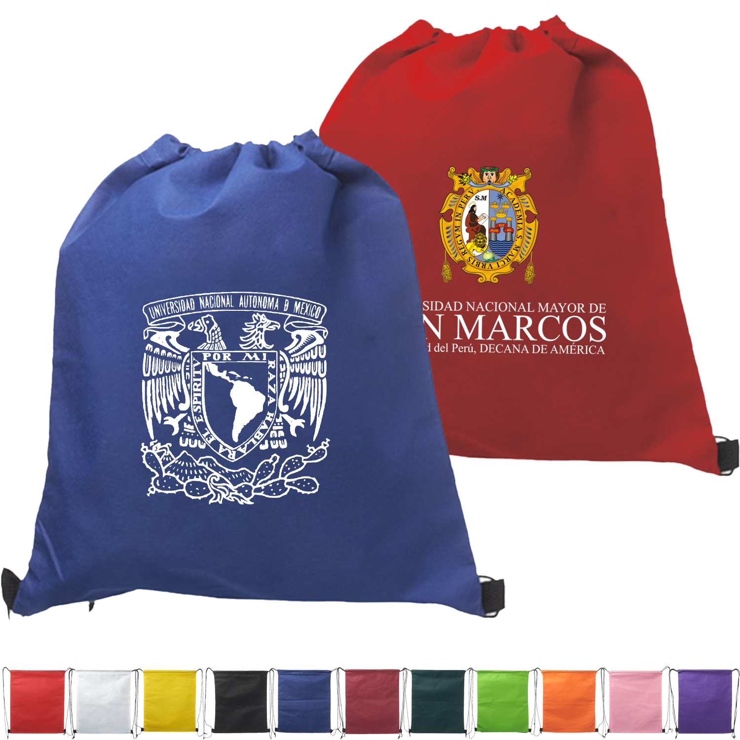 Cinch Up Bag Non-Woven Drawstring Backpacks (14.5" x 17.5")