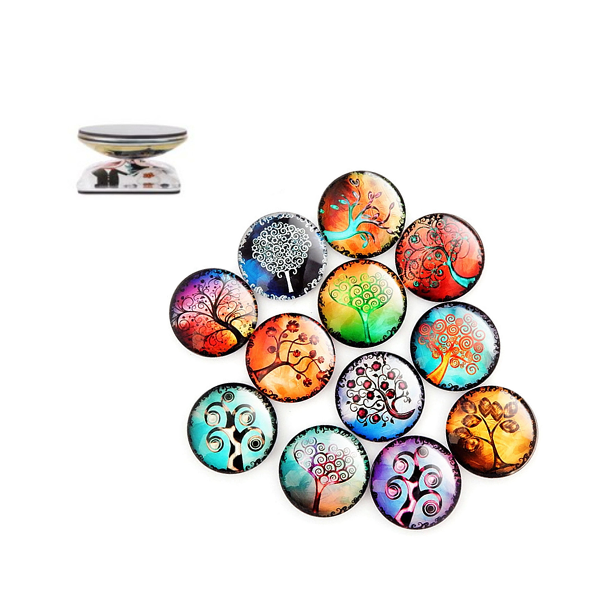 Custom Crystal Fridge Magnet Button
