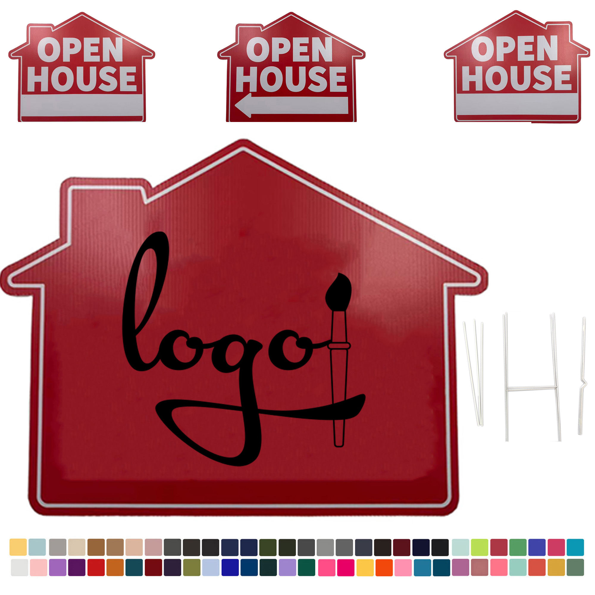 Plastic House Sale Sign