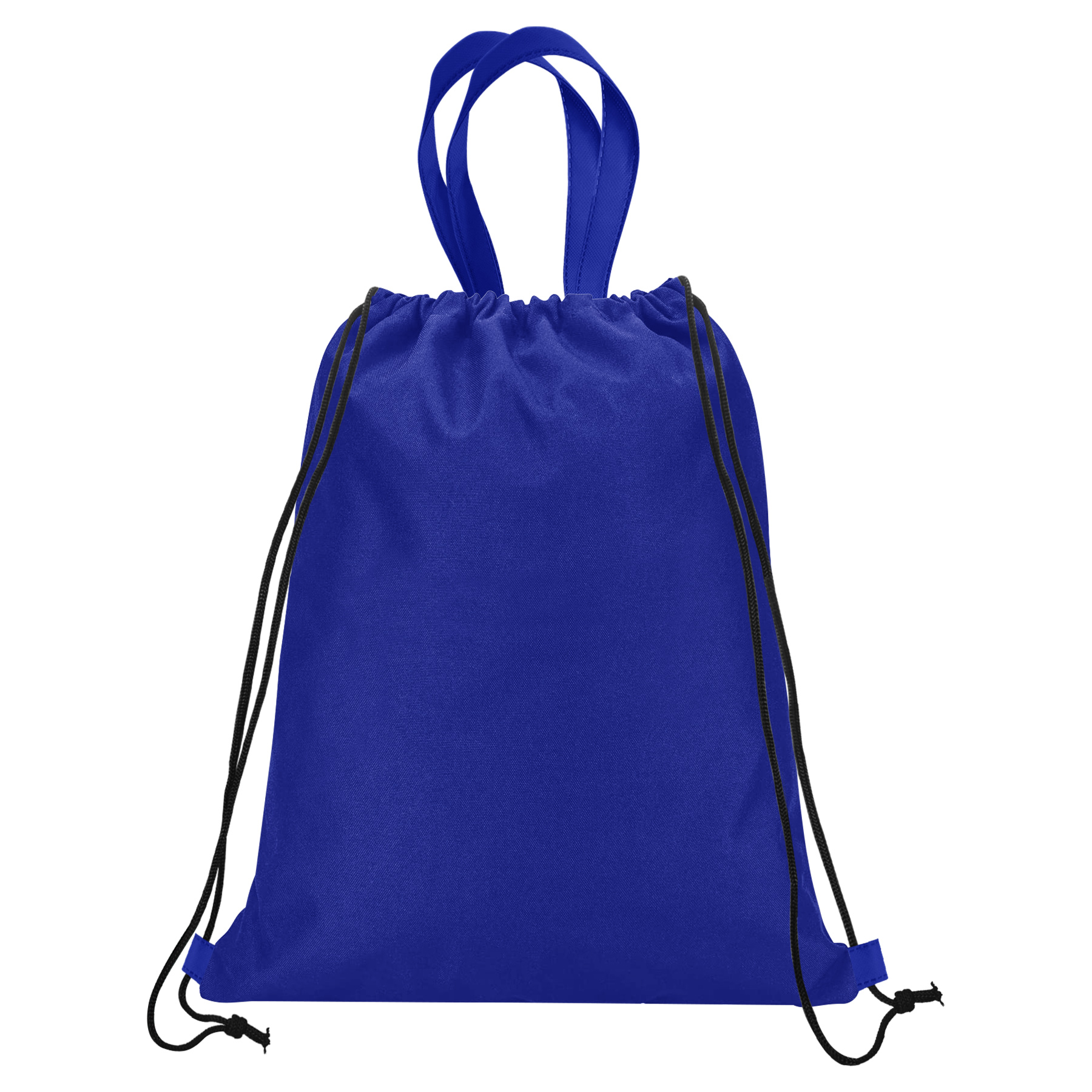 15'' x 11 4/5'' Non Woven Drawstring Backpacks With Carry Handle 6