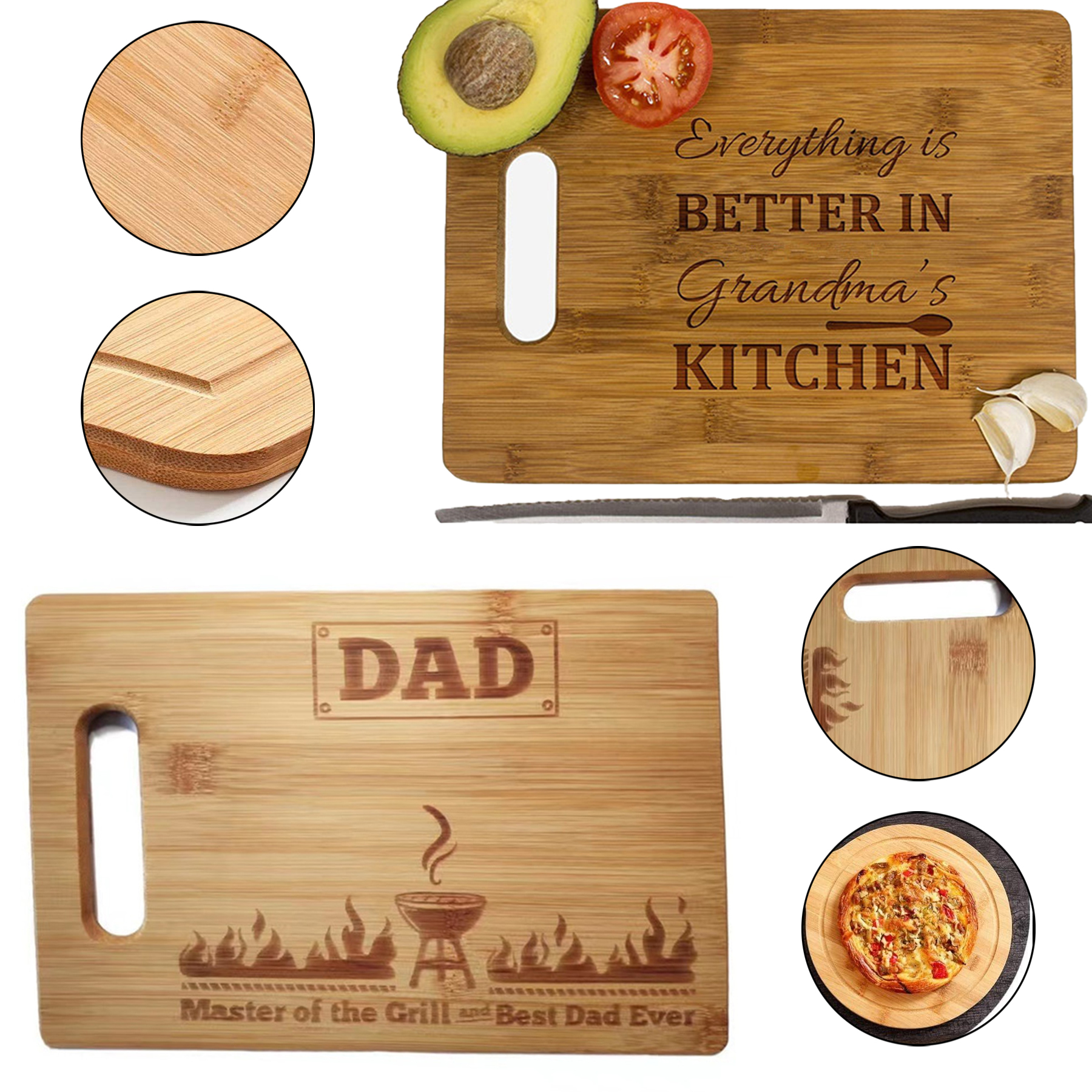 Rectangular bamboo cutting board 5