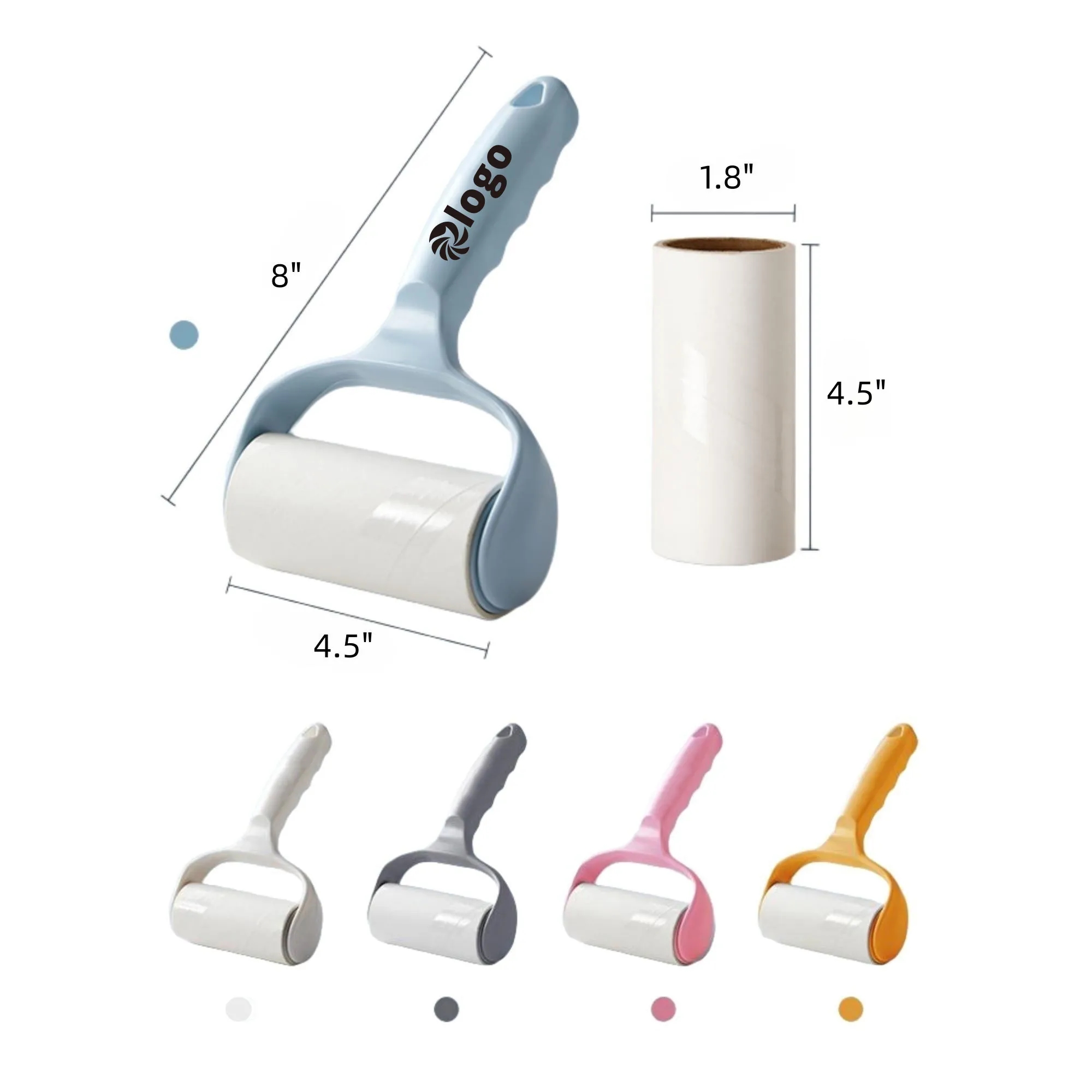 Plastic Sticky Lint Roller Portable Pet Hair Remover 5