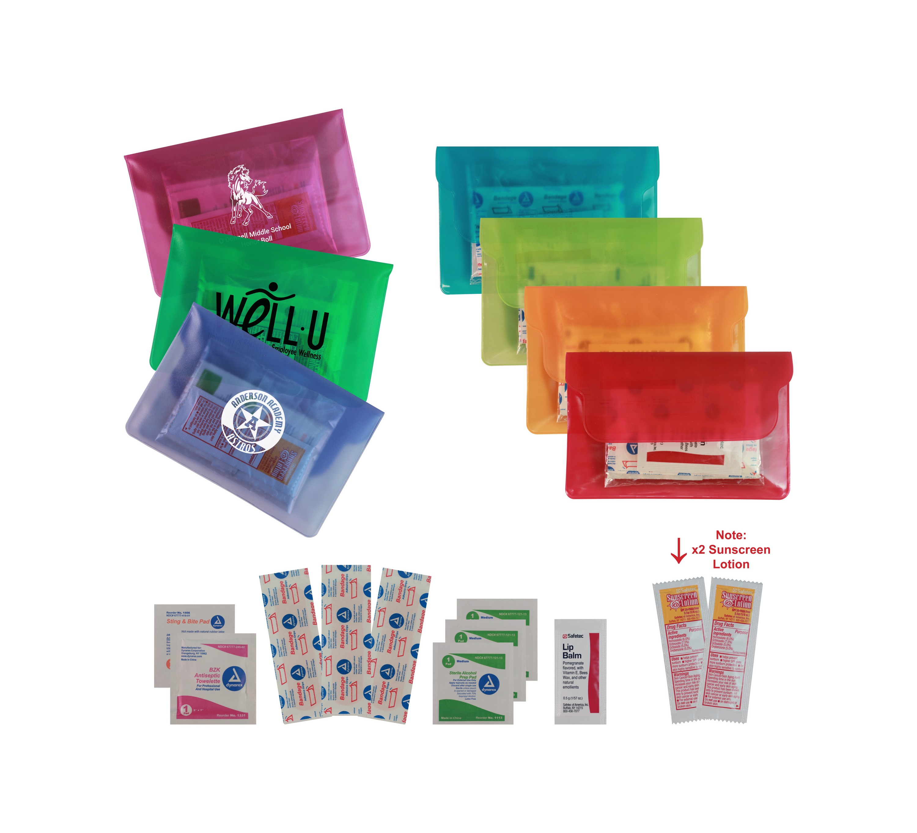 Sun Care Purse in Translucent Vinyl Colors