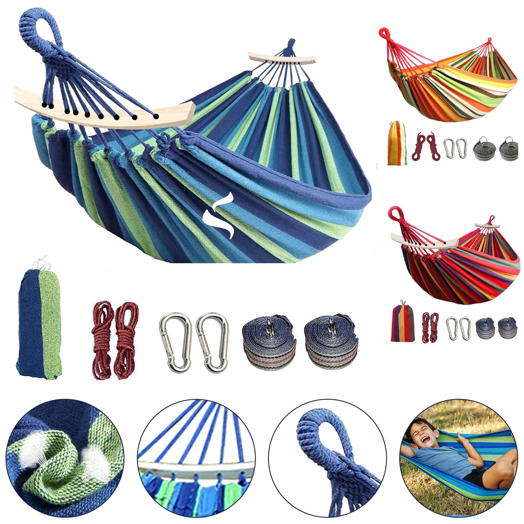 Outdoor Hammock Hanging Swing Chair 6