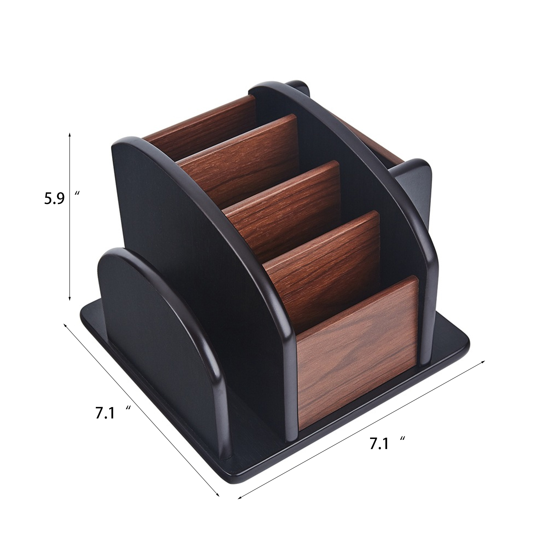 Wooden Desktop Office Supplies Storage Holder 6