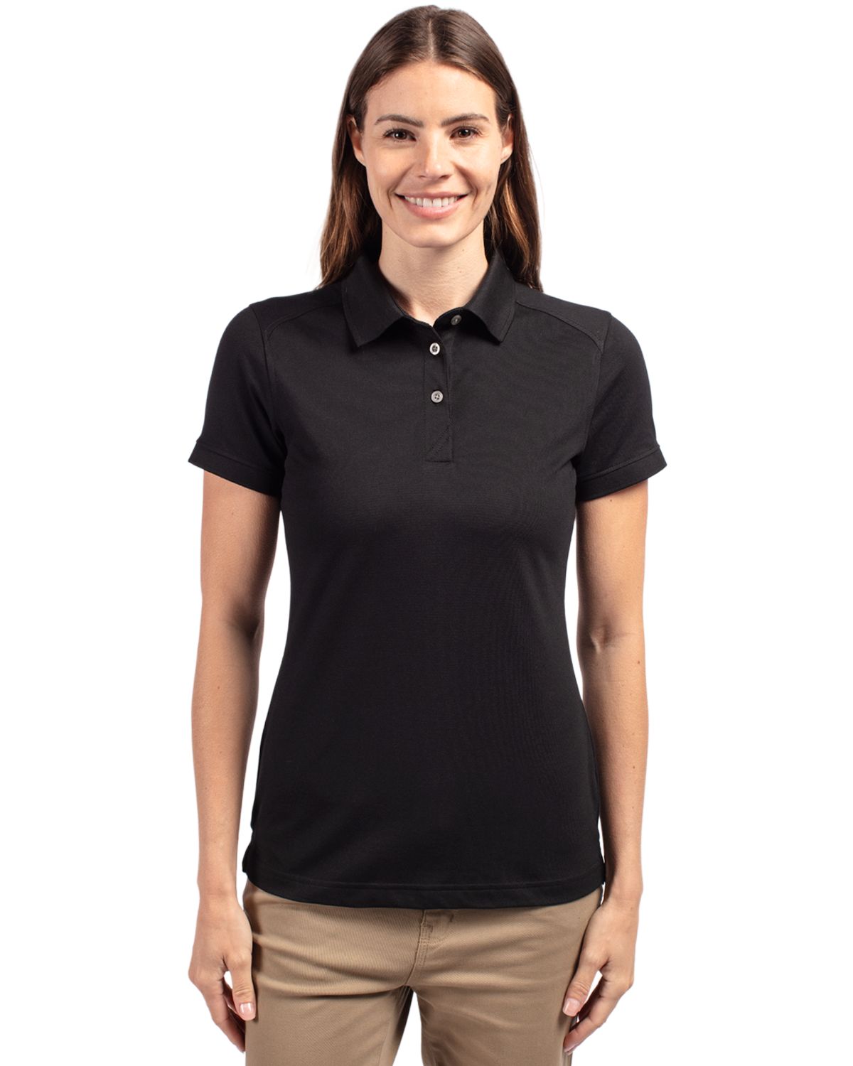 Cutter & Buck Advantage Recycled Cotton-Blend Pique Womens Polo