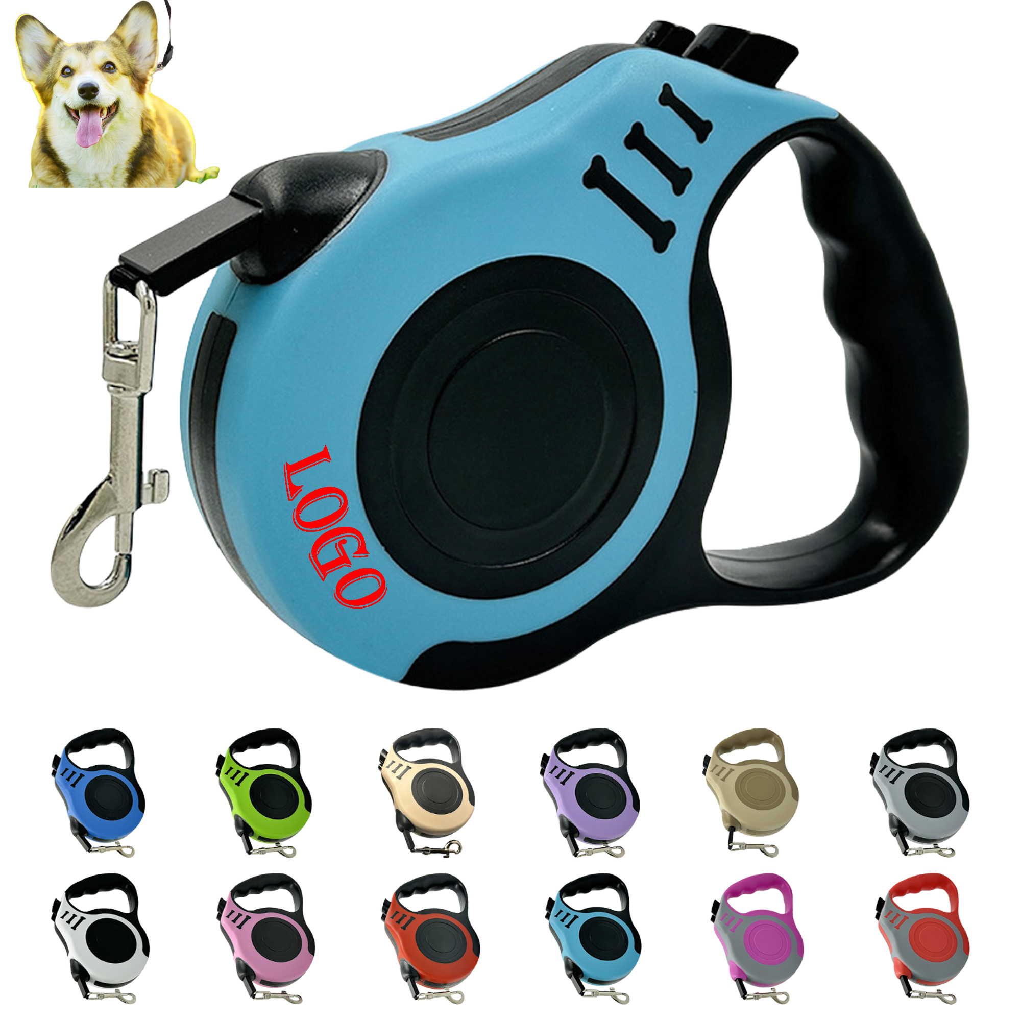 Dog Leash with Ergonomic Hand Strap - Shock Absorption & Safety Lock 6