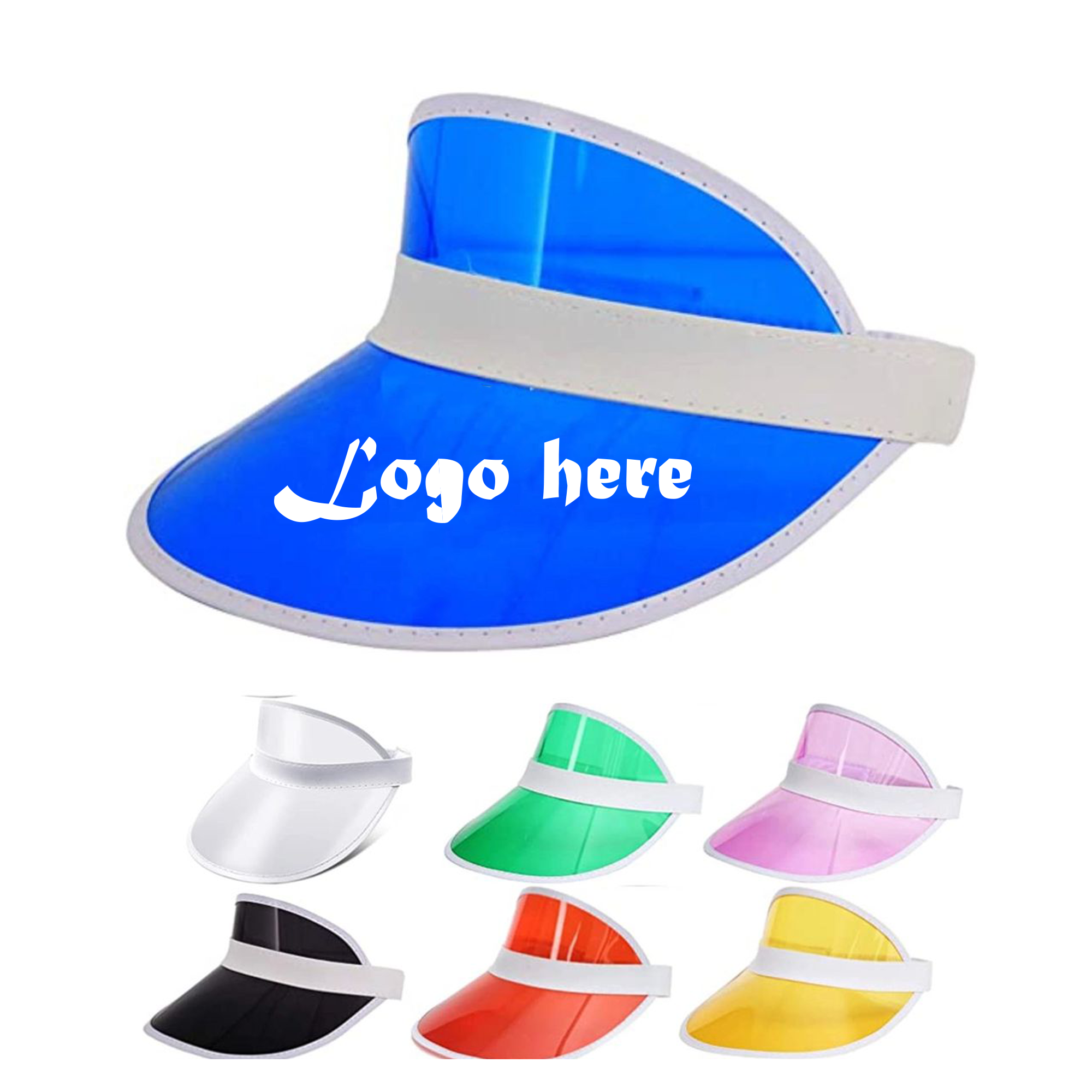Clear UV Protection Sun Visor MOQ 100