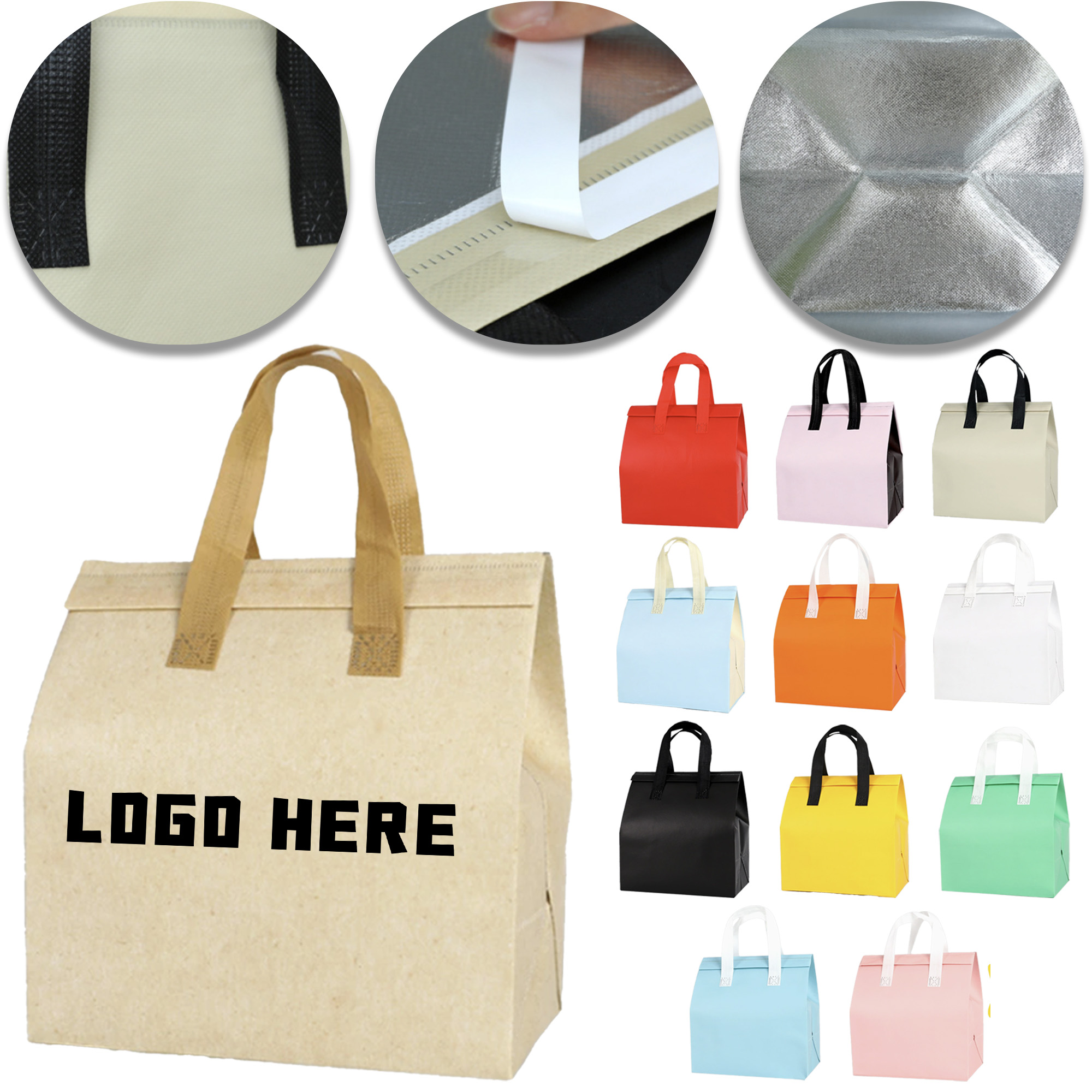 10 Inch Non-Woven Thermal Lunch Bag 2