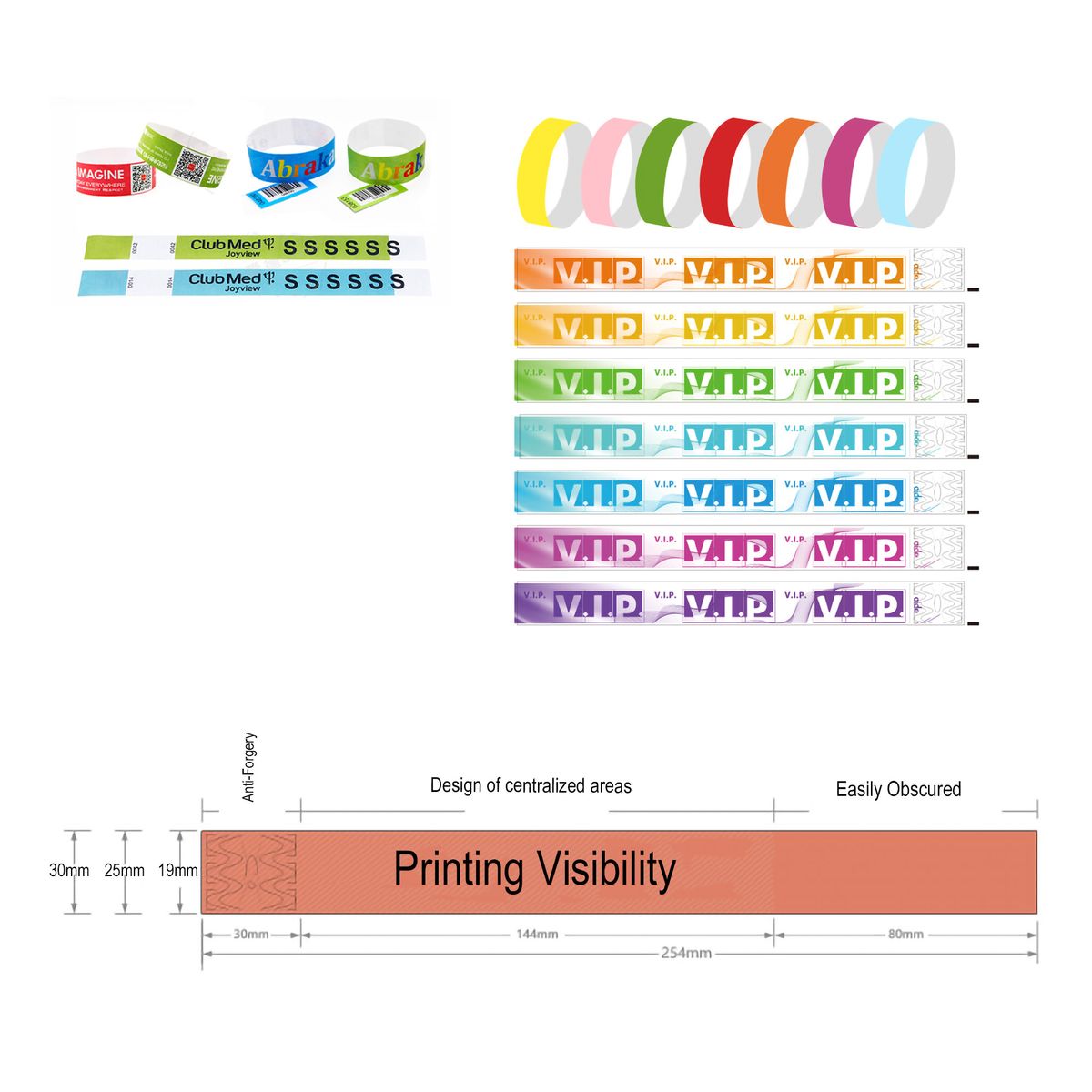 Custom Printed Premium Tyvek Wristbands 3