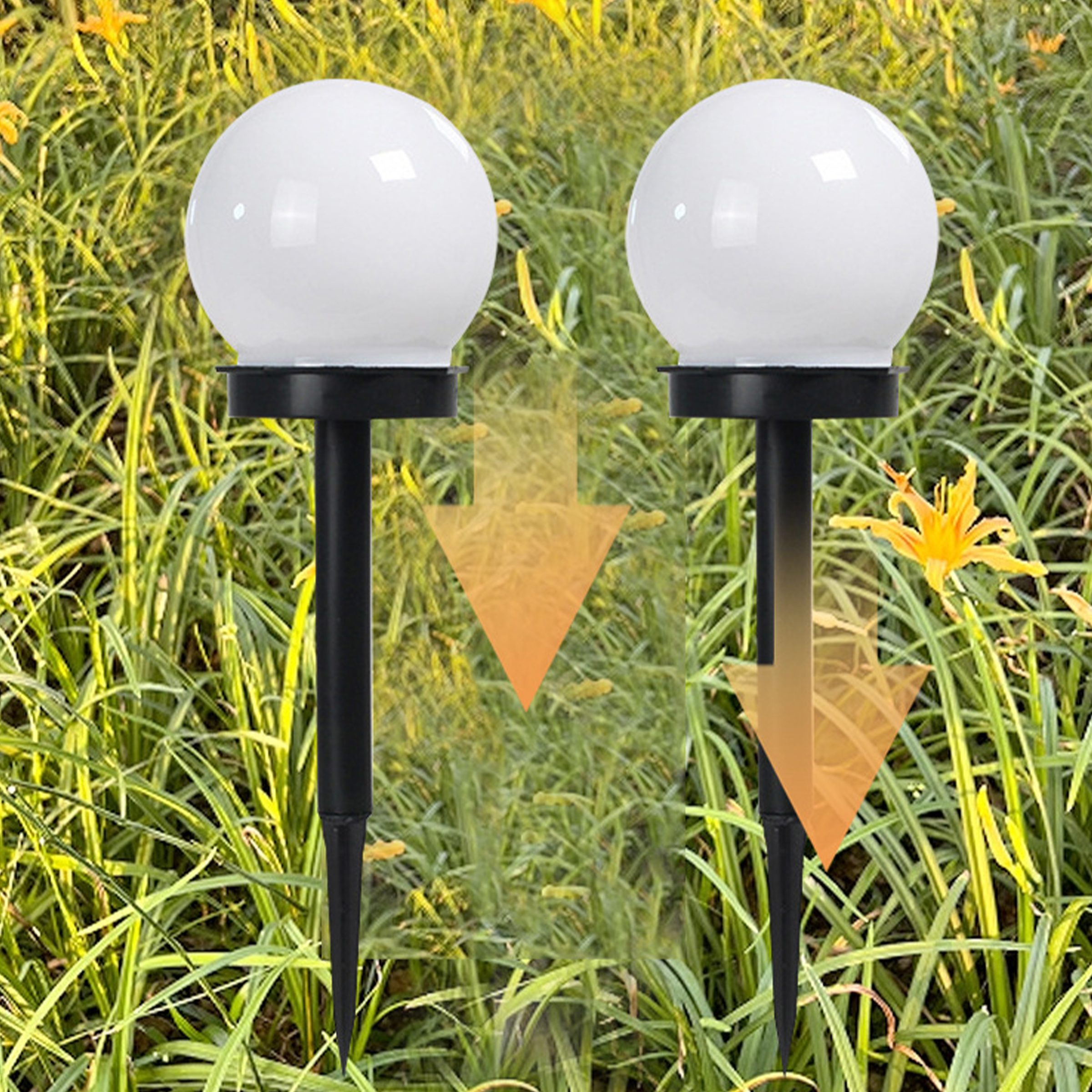 Polypropylene Outdoor Garden Solar Courtyard Light 9