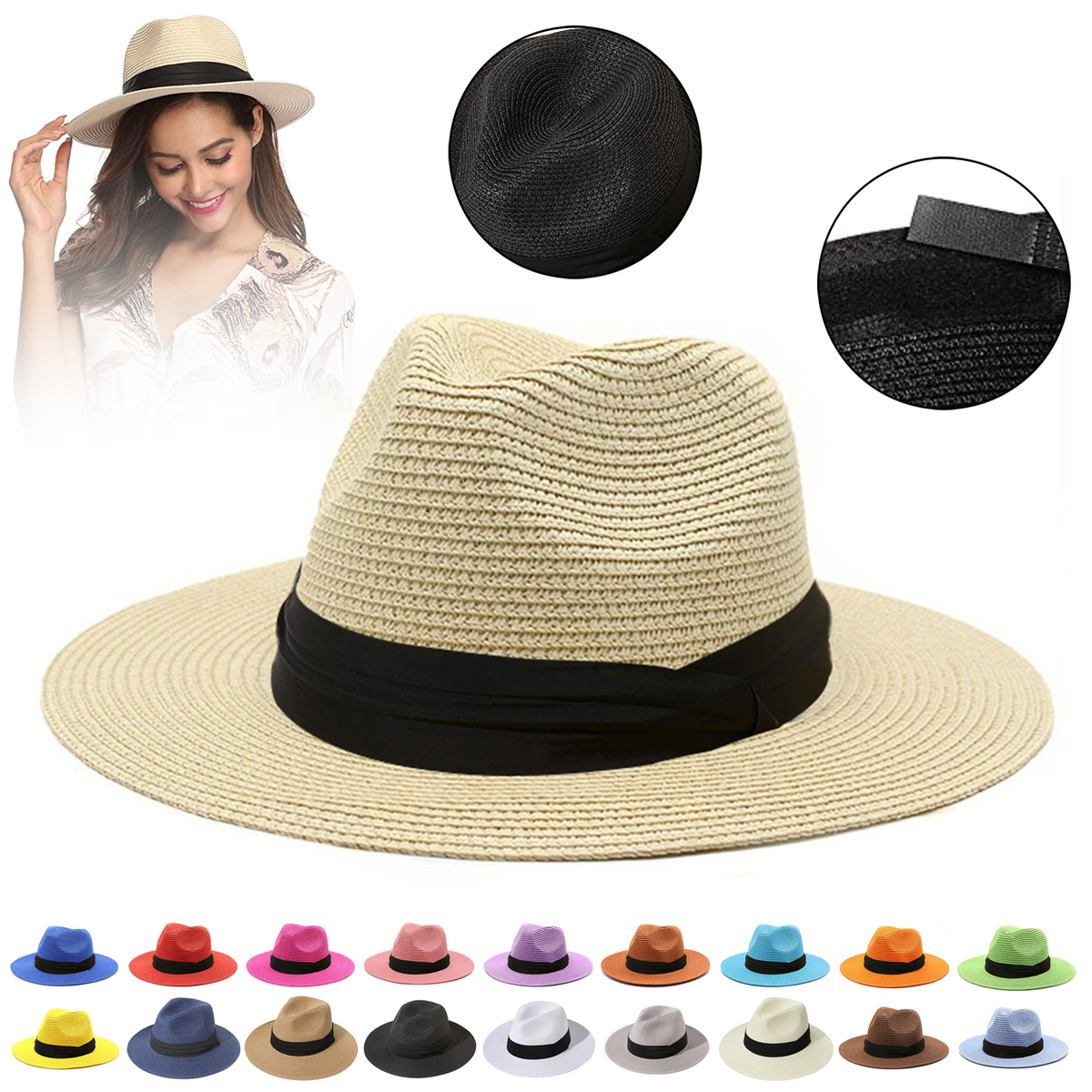 Panama Sun Straw Hat