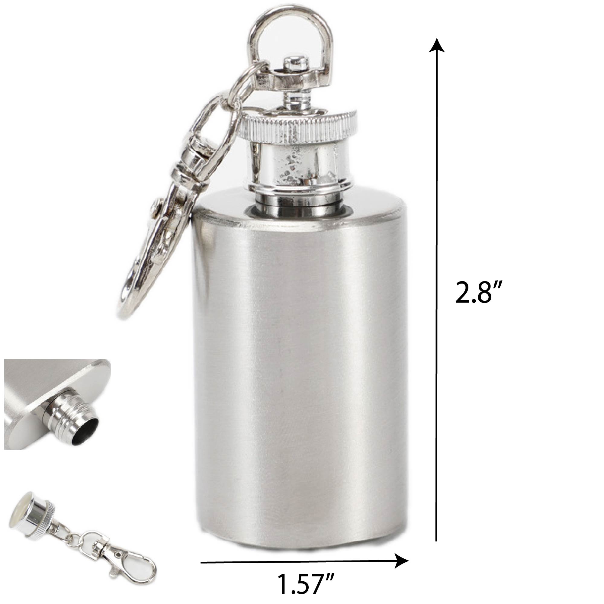 Stainless Steel Flask with Beverage Holder 5