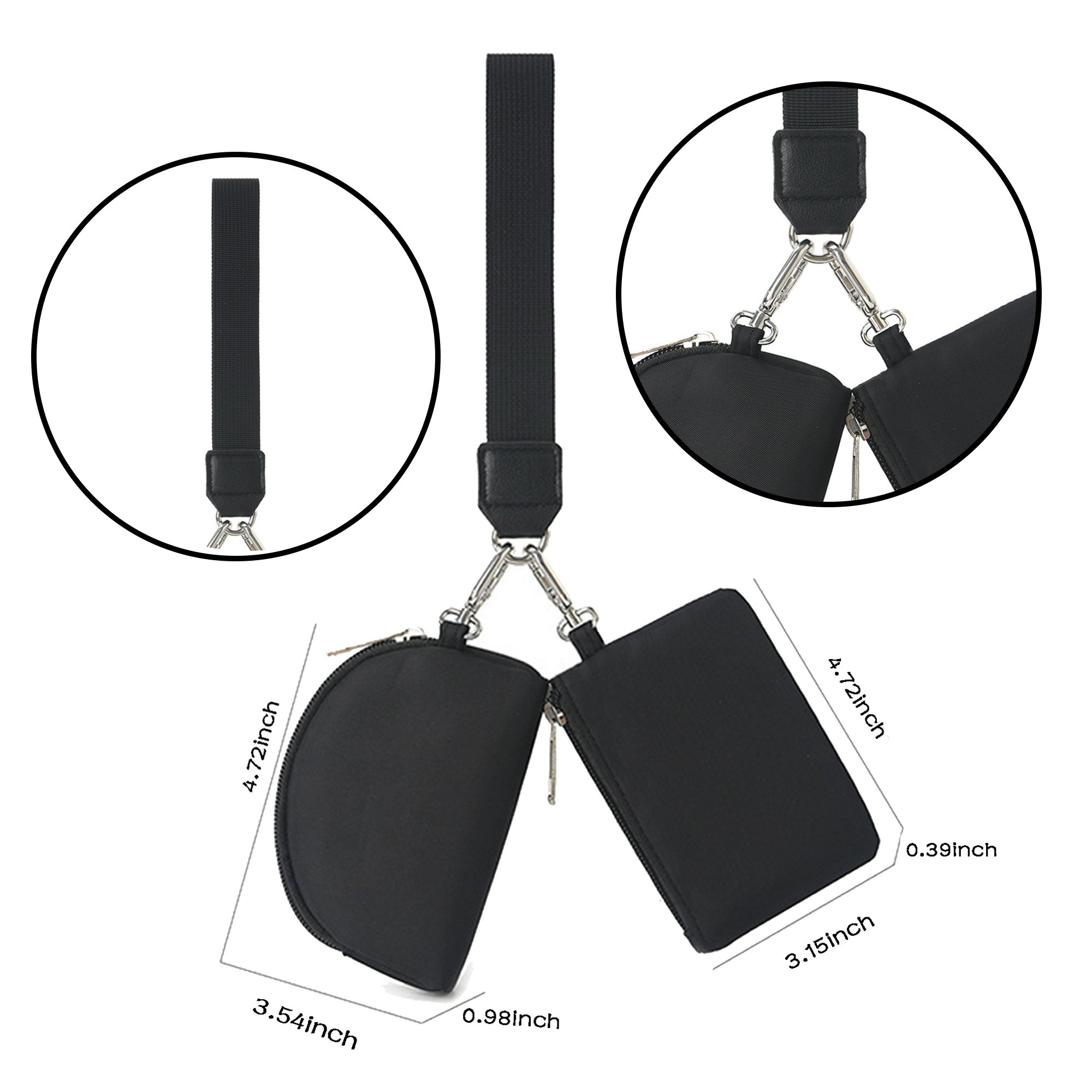MOQ 20 PCS Double Wrist Wallet 5