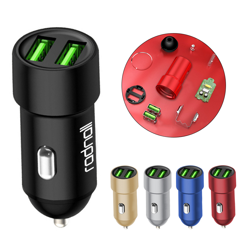 Dual Port USB Car Charger 5