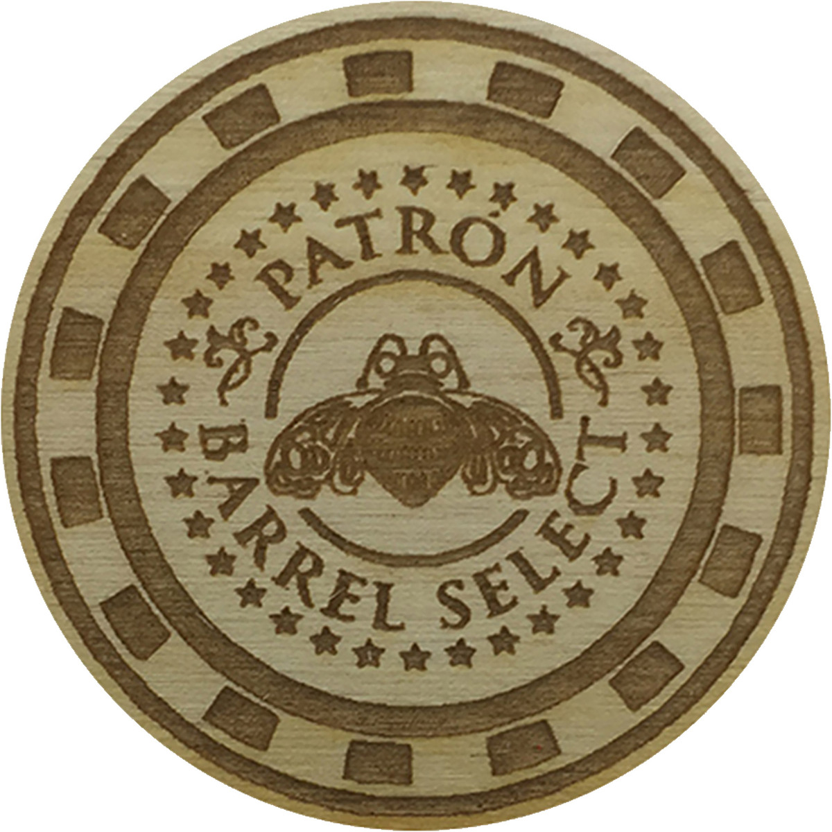 Wood Poker Chips 1 Side Imprint WDPC BCG Creations