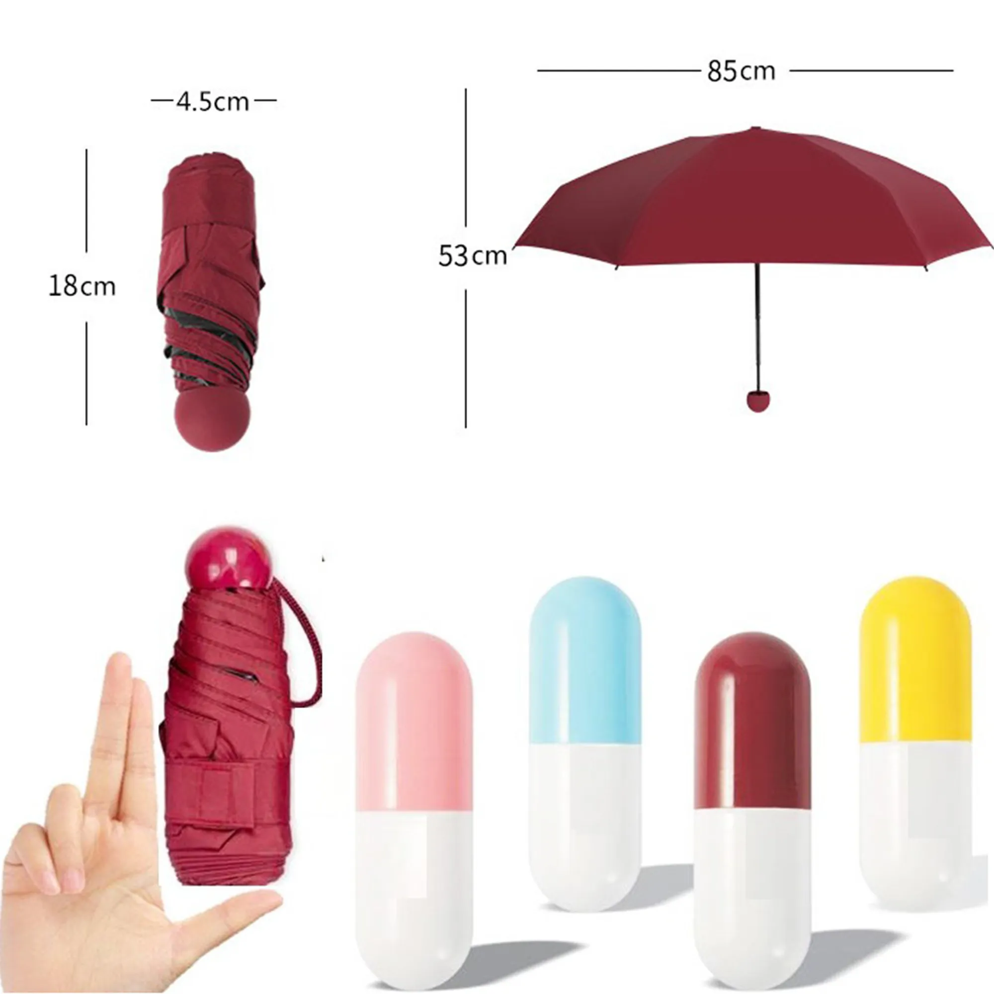 Mini Capsule Pocket Compact Umbrella 4
