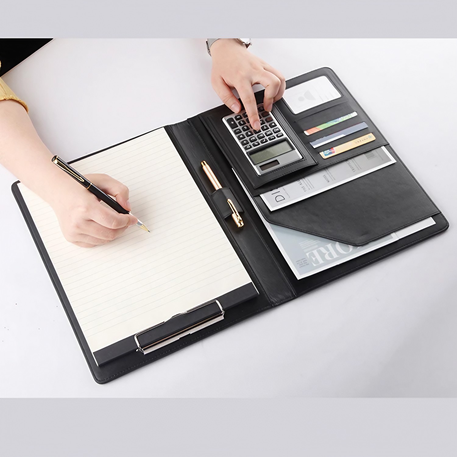 Leather Business Clipboard Padfolio