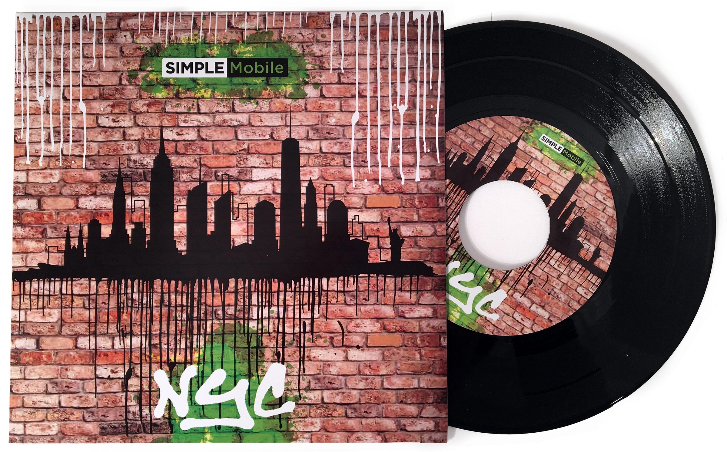7" Vinyl Record Invitations W/ Custom Printed Jackets