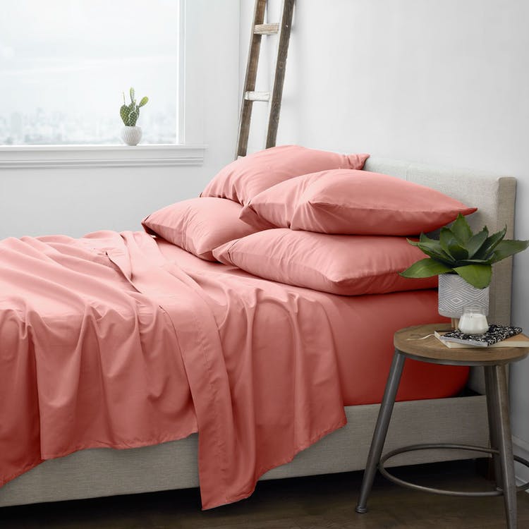 Twin Bed Sheet Sets - Clay 4 Pieces Ultra Soft 3