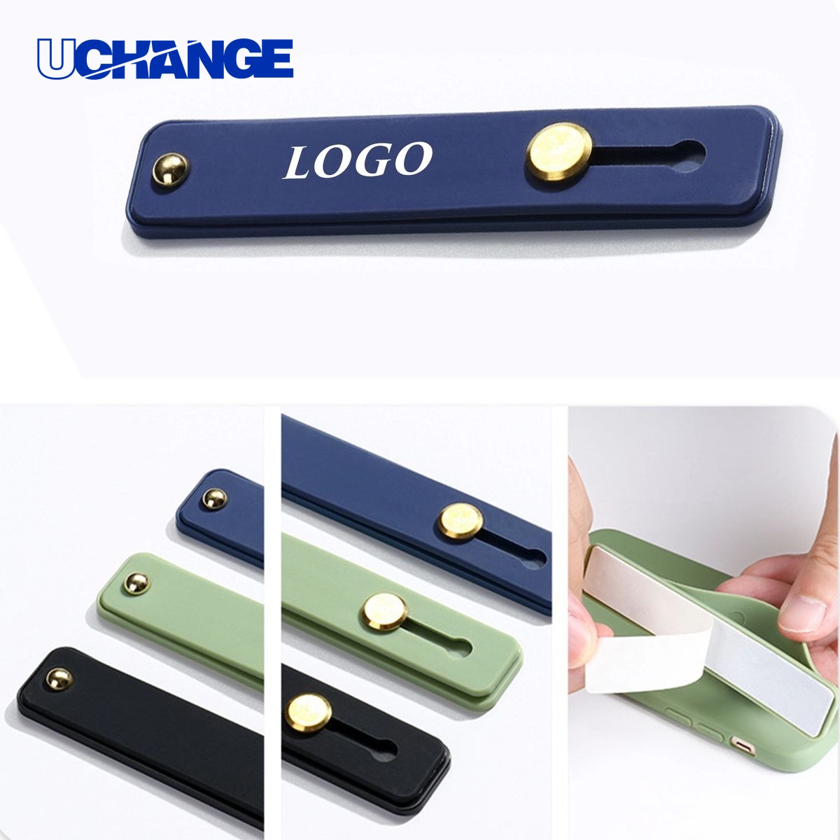 Silicone Adhesive Phone Bracket with Strap