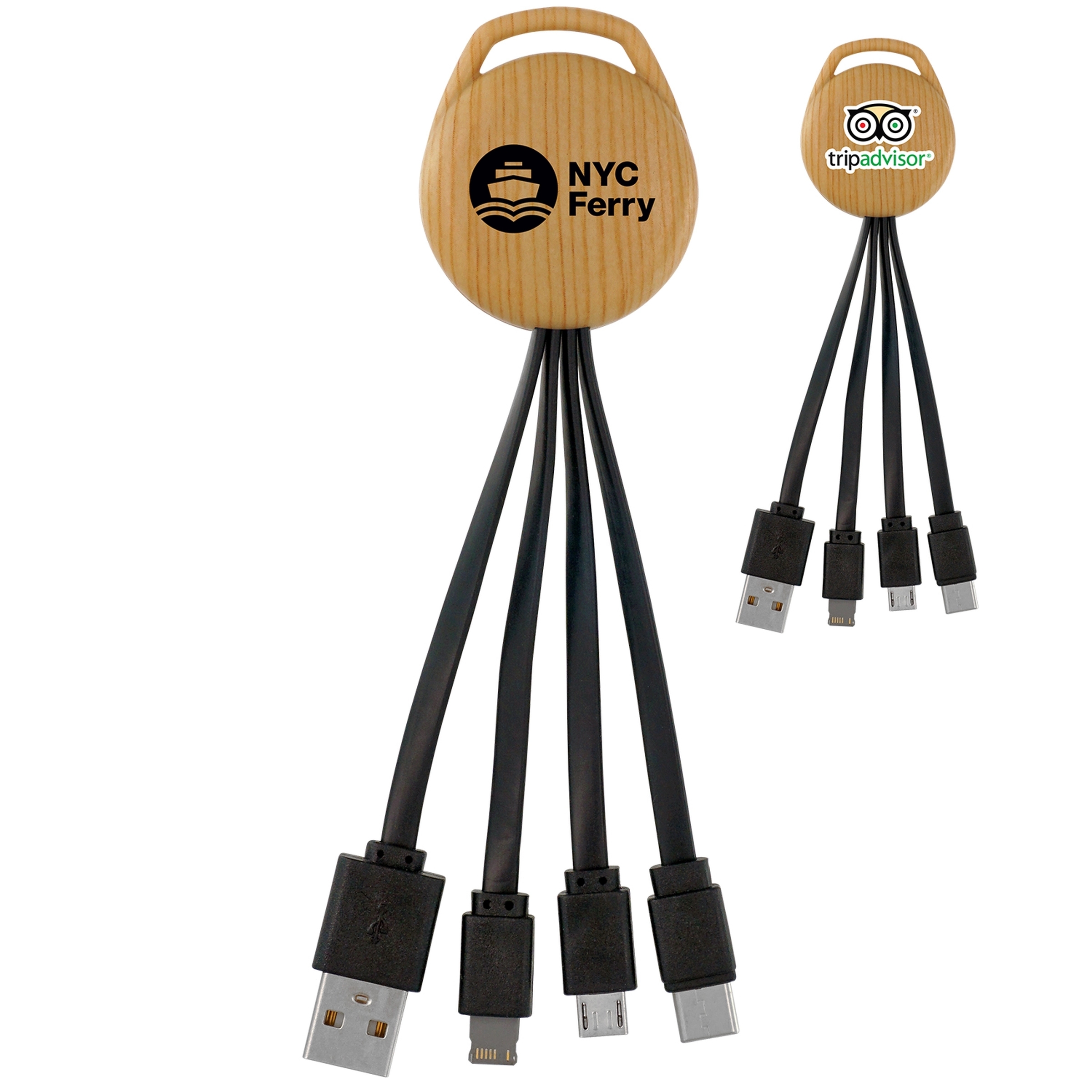 BAMBOO PATTERN VIVID 3-IN-1 CHARGING CABLE 2