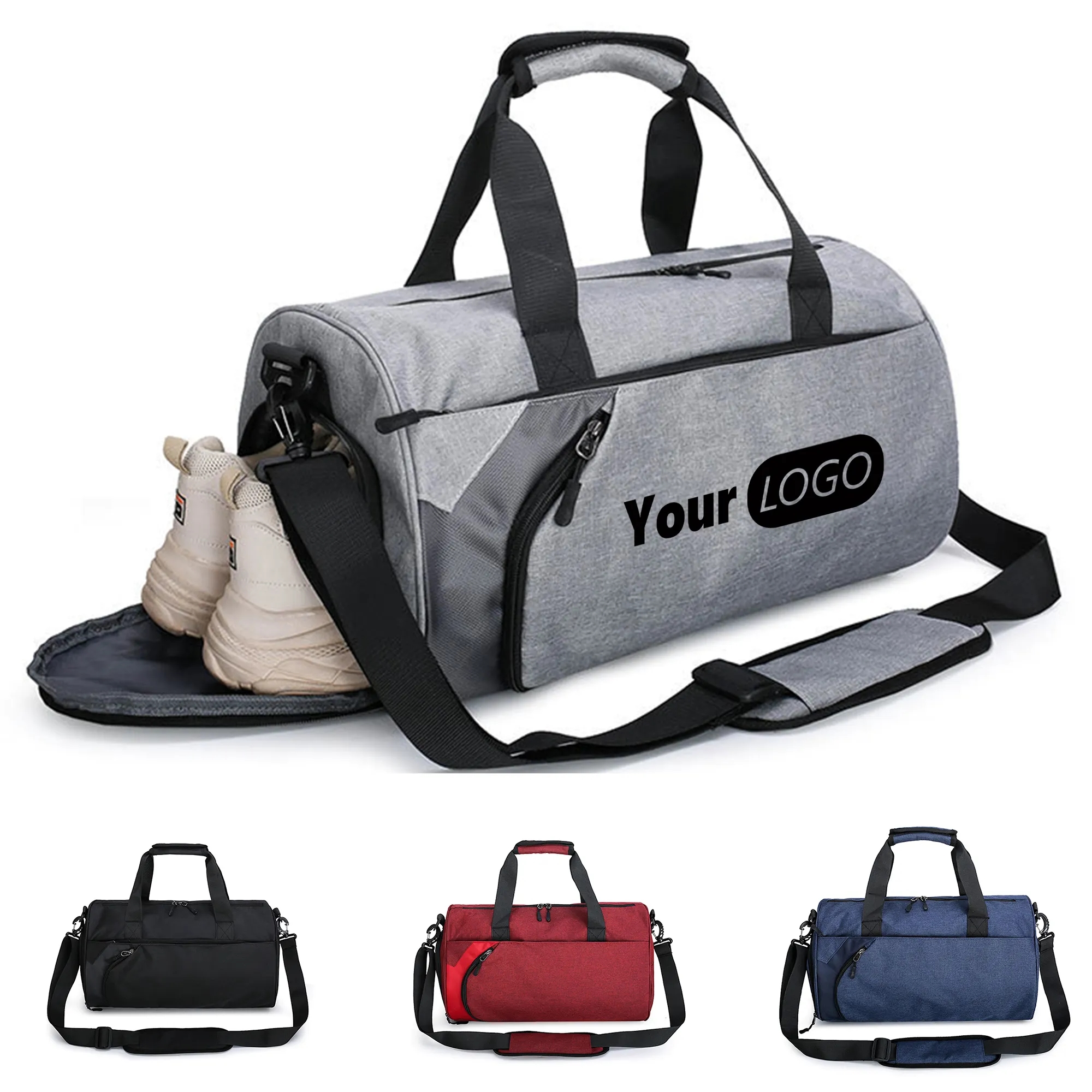 Duffle Bag with Wet Pocket and Shoe Compartment 9