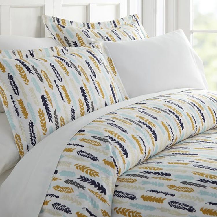 Duvet Cover Sets - Navy Wings Queen 3 Piece 3