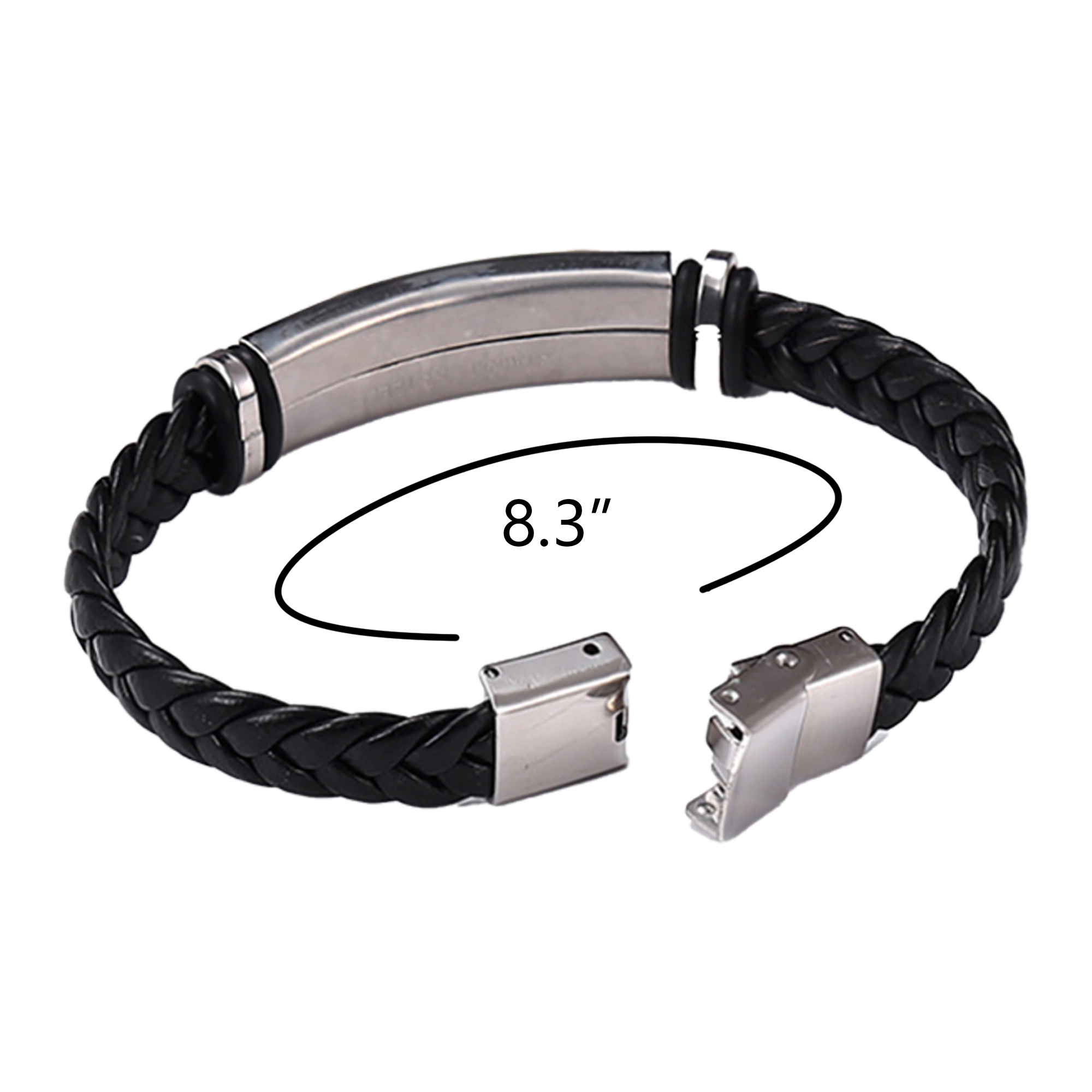 Magnetic Clasp Leather Bracelet 3