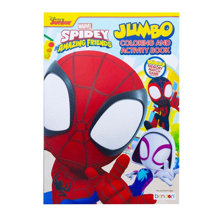 Jumbo Spidey and His Amazing Friends Coloring and Activity Book - 80 Pages 2