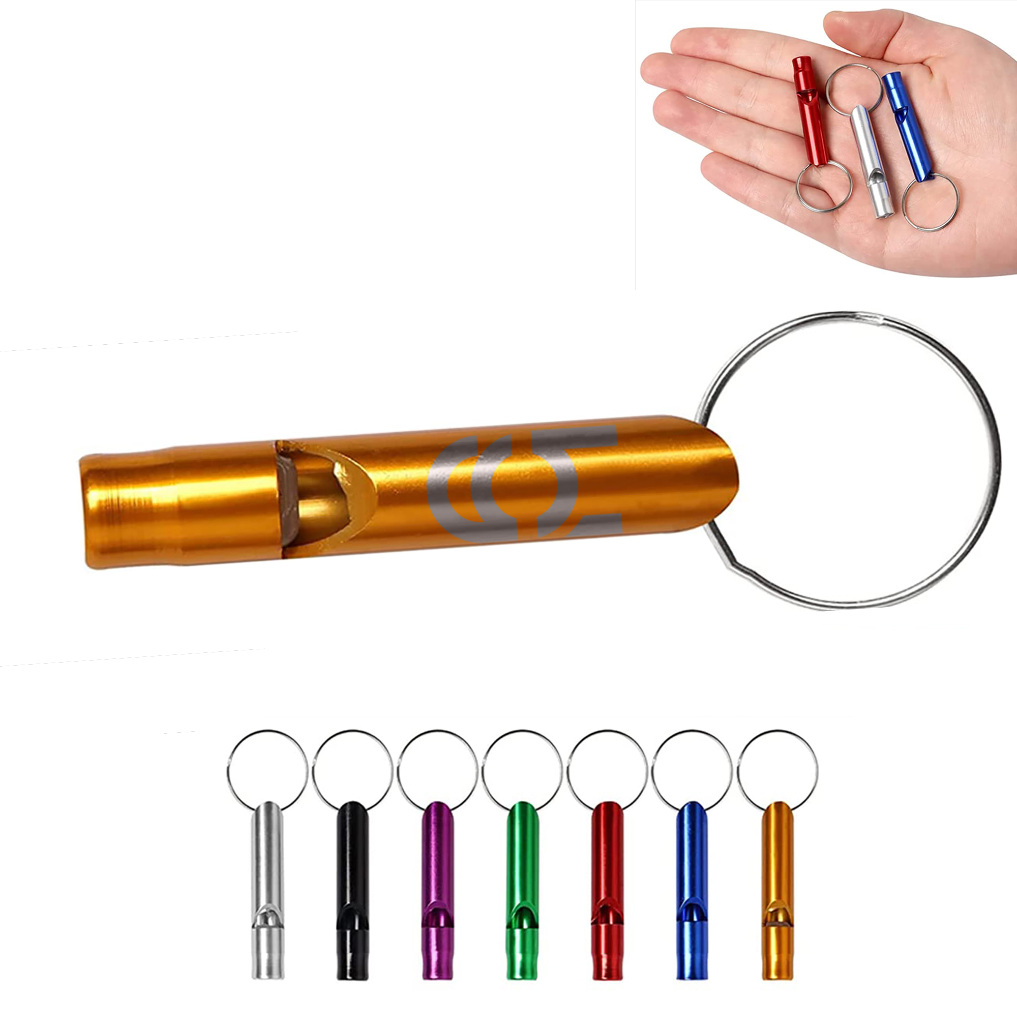 Durable Aluminum Alloy Outdoor Emergency Whistle 10