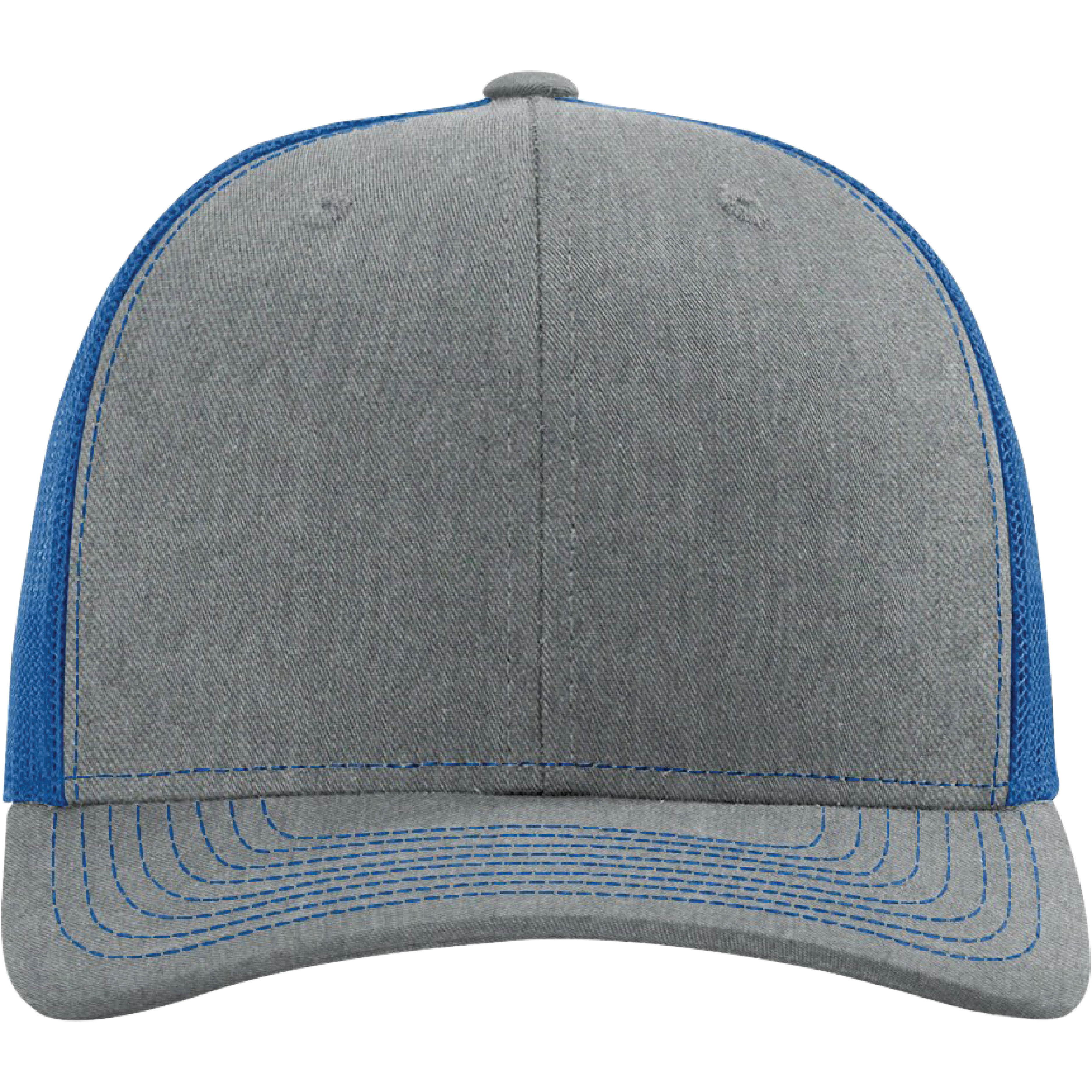 Richardson 112 6-Panel Snapback Trucker Hat w/Leatherette Adhesive Patches or Embroidery 283