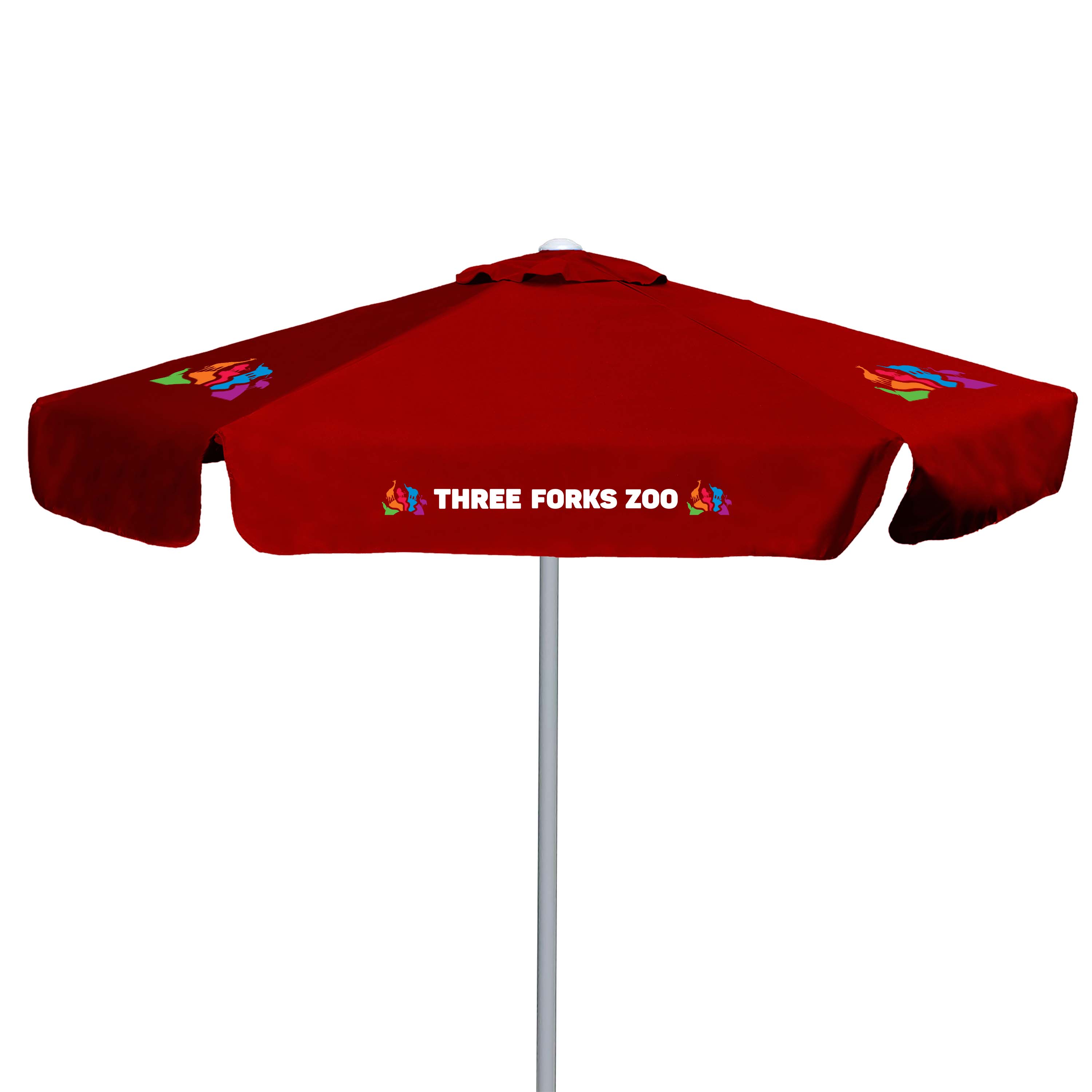 7' E-Z Glide Market Umbrella Kit with Valance (6 Imprints) 7