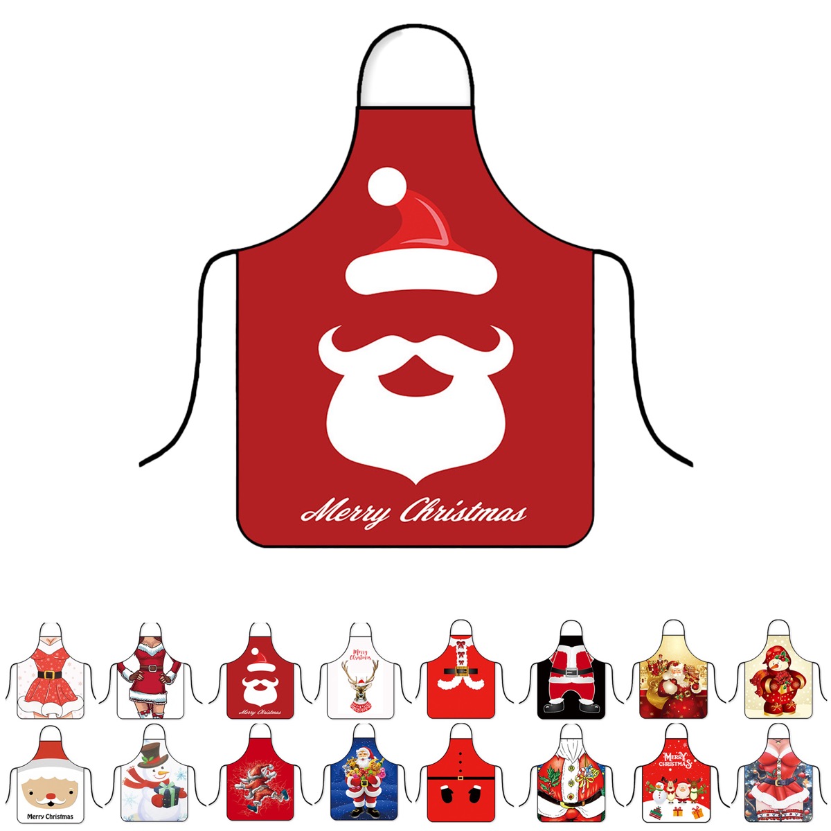 Waterproof Custom Christmas Apron for Holiday Cooking and Baking 4