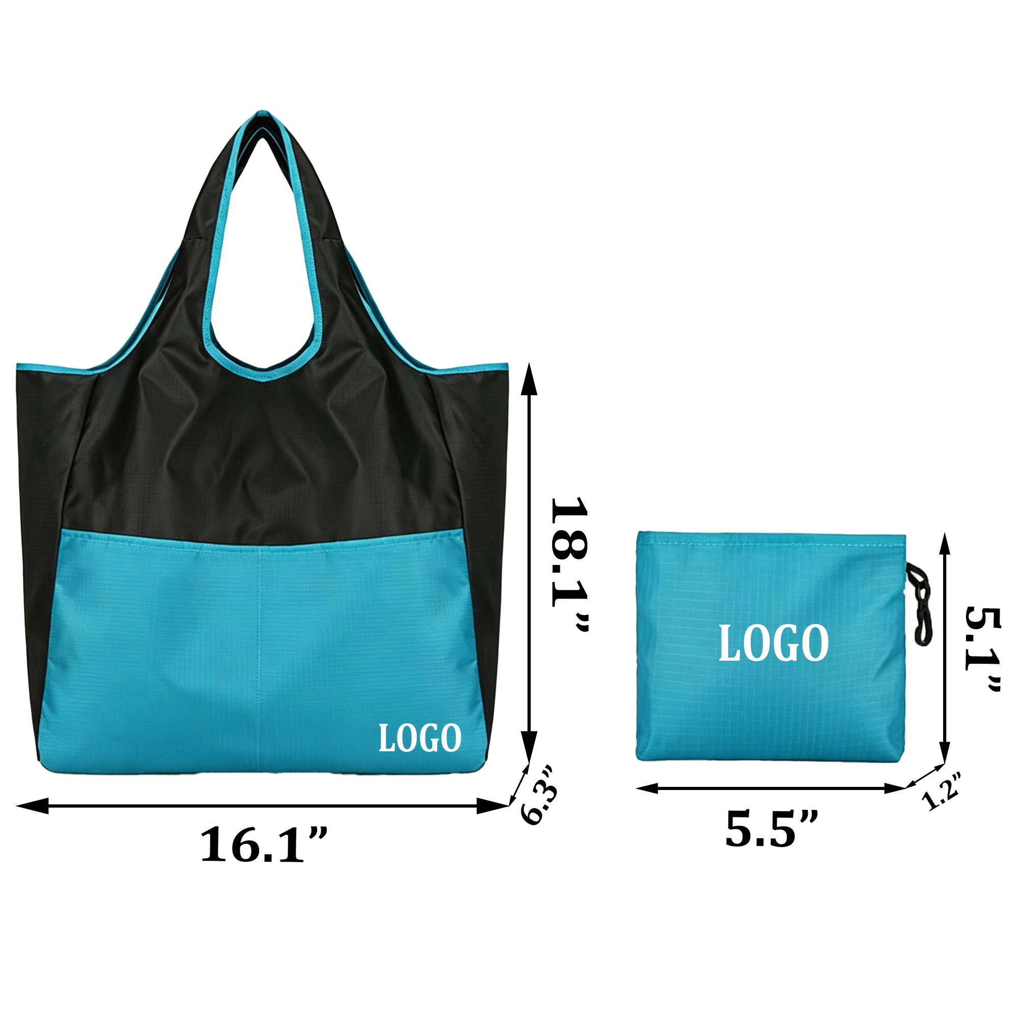 Tote Shoulder Bag Outdoor Sports Handbag Waterproof Folding Hiking Travel Storage Bag 5
