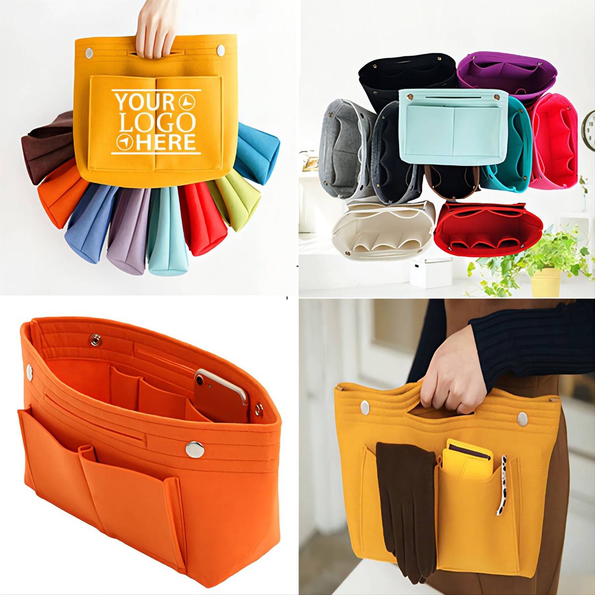 Multifunctional Felt Travel Storage Pouch