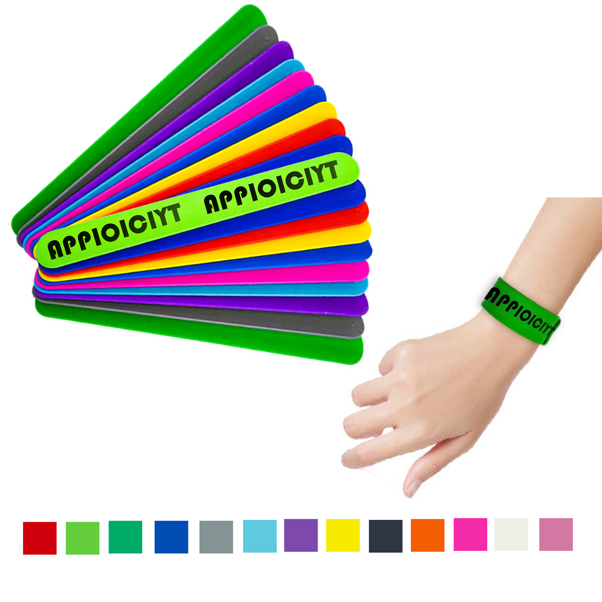 Slap Bracelet in Silicone MOQ 50 4