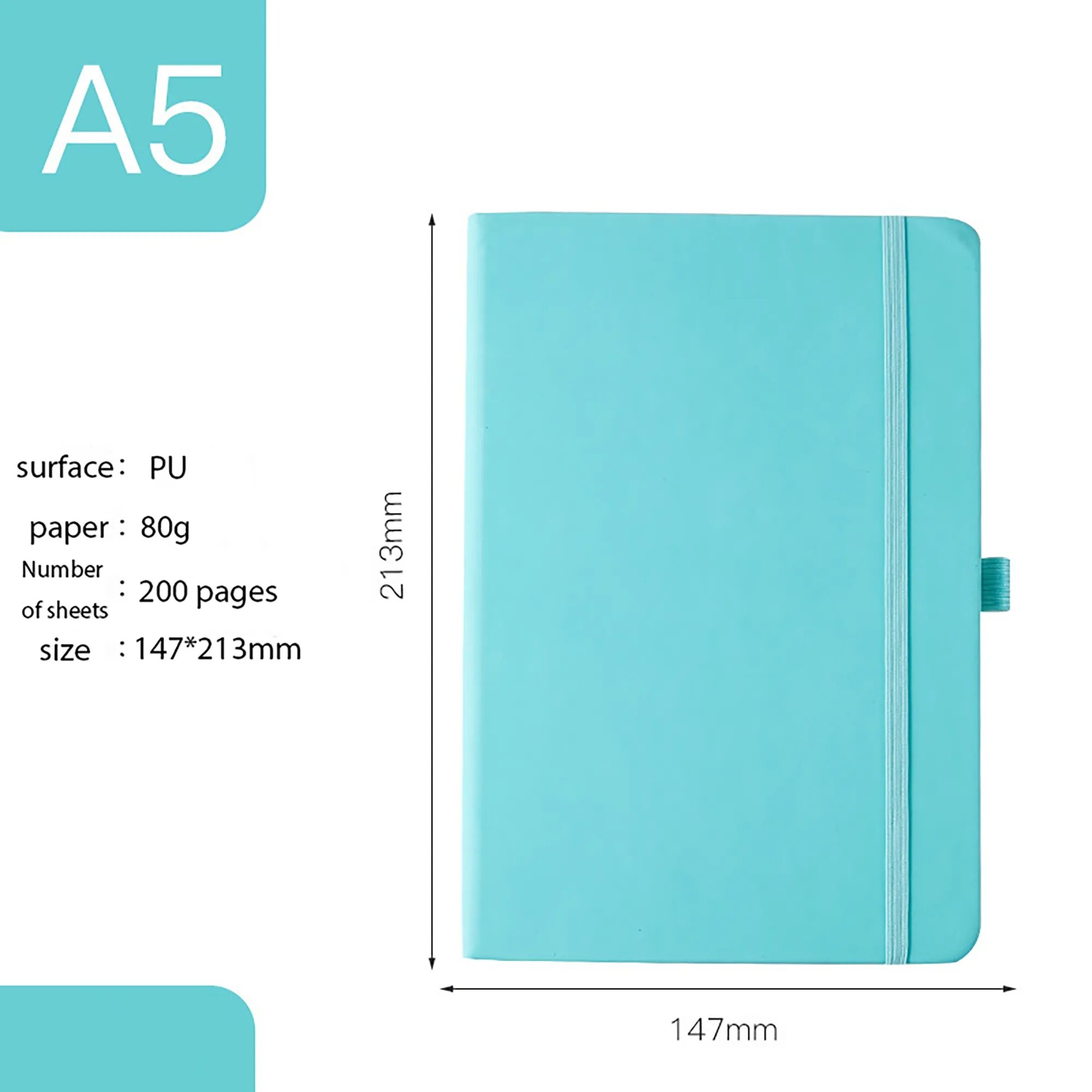 A5 Strap Notebook MOQ 50PCS 30