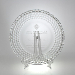 12" Award- Plate, Dahlia