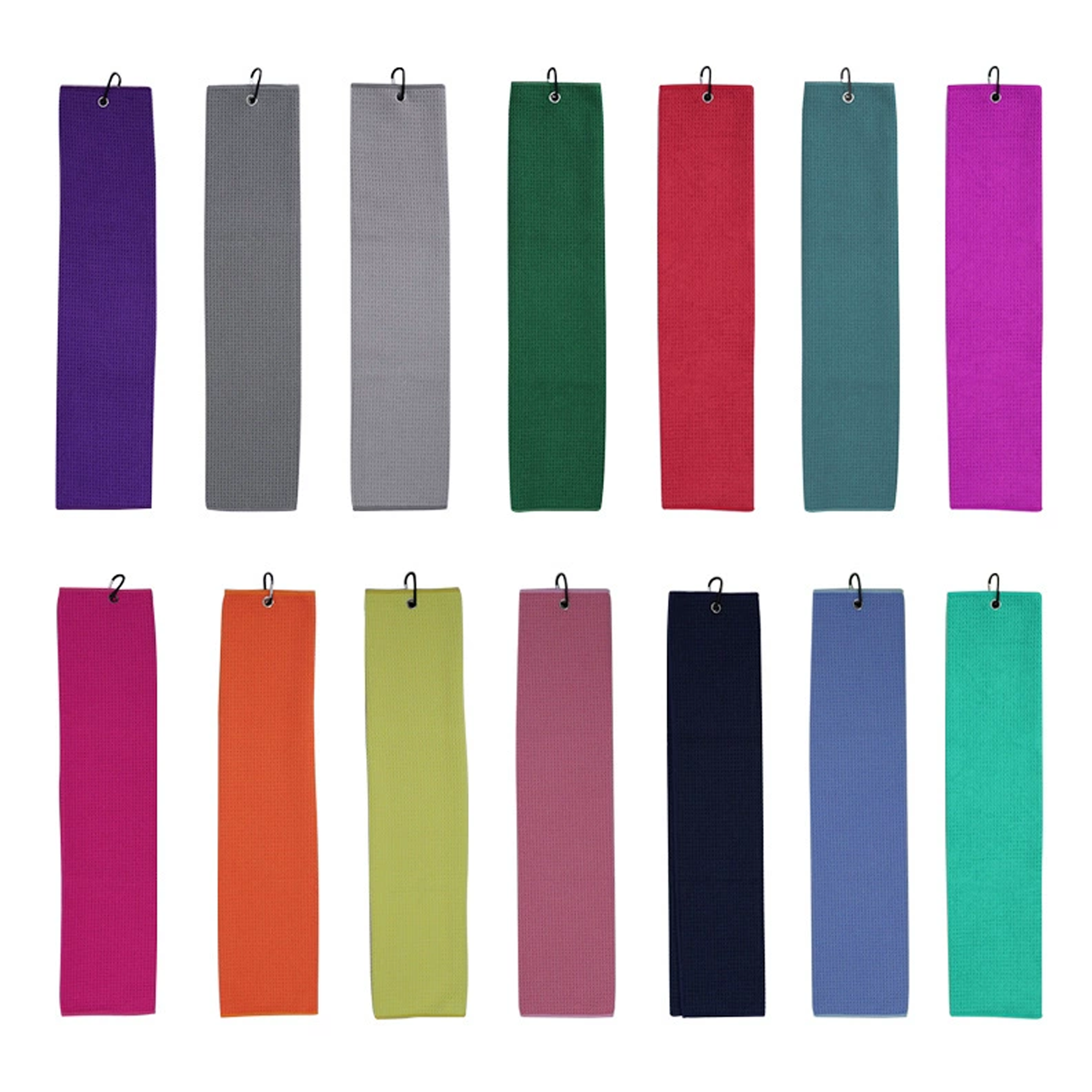 Waffle Weave Sports Towel with Attached Loop 3