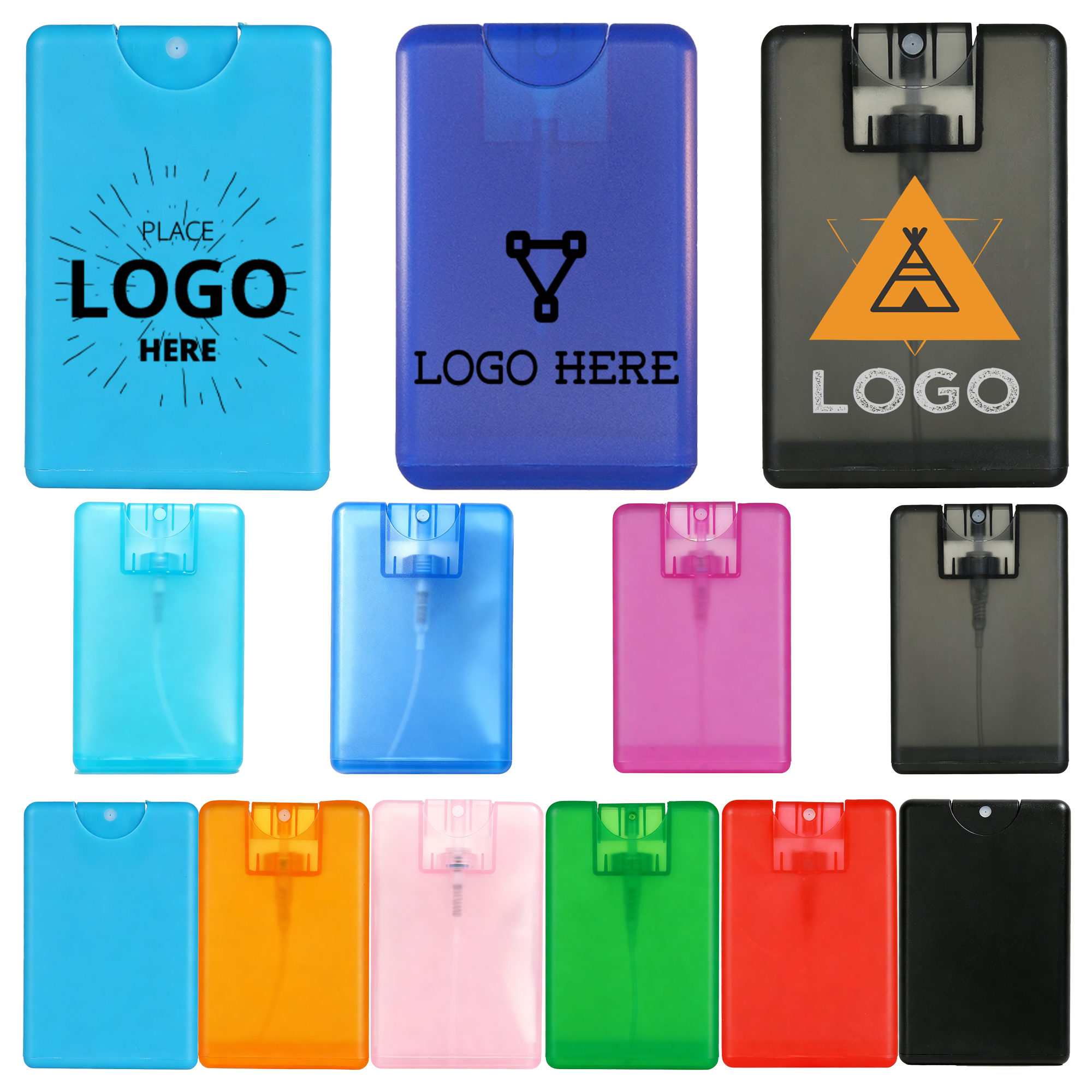 20ml Plastic Pocket Size Credit Card Flat Perfume Spray Bottle 2
