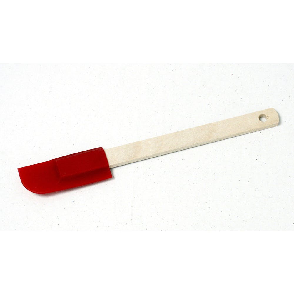 Silicone Spatulas - Wood Handle Blue/Red 3