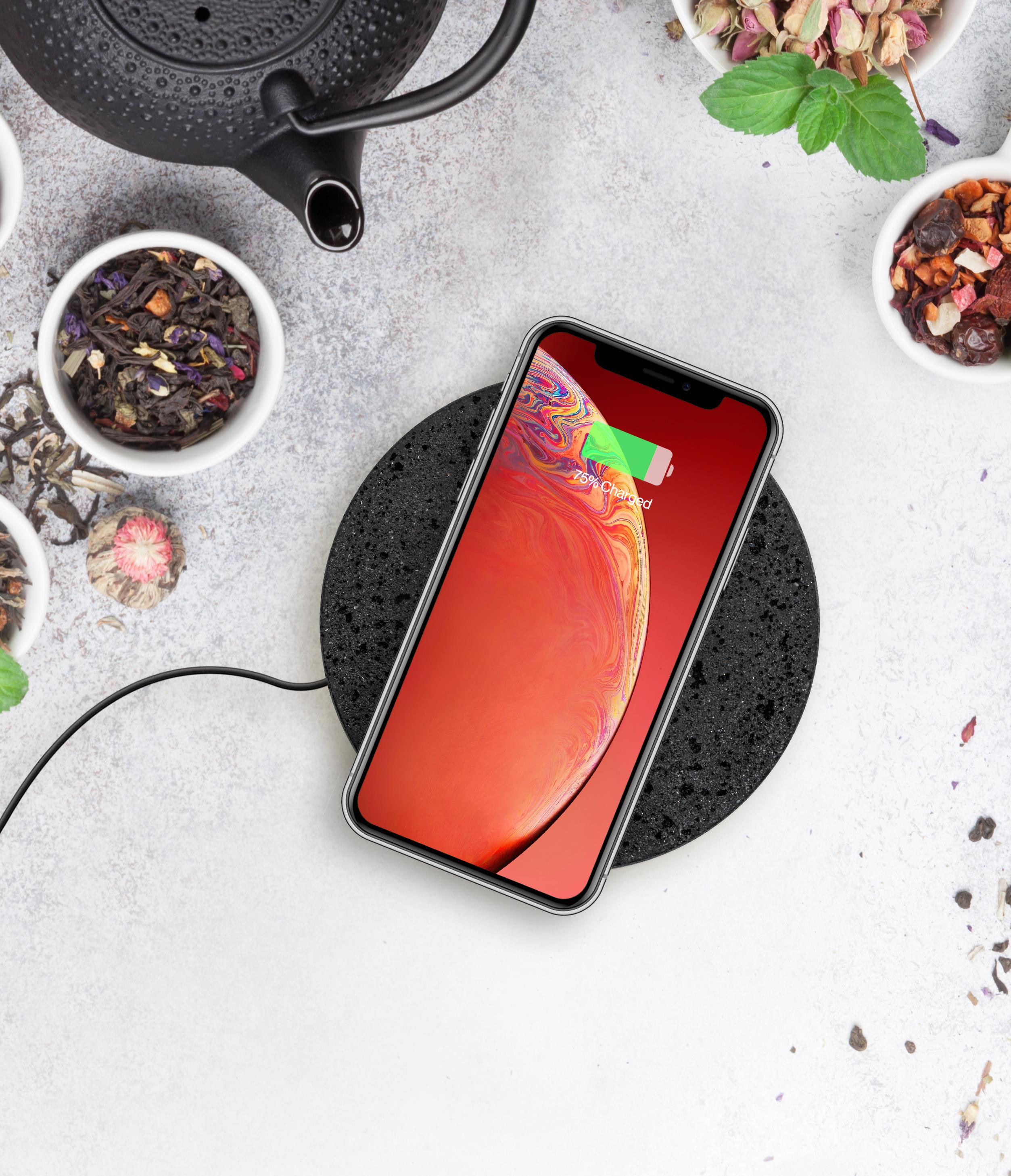 Einova Wireless 10W Qi Charging Stone - Lava