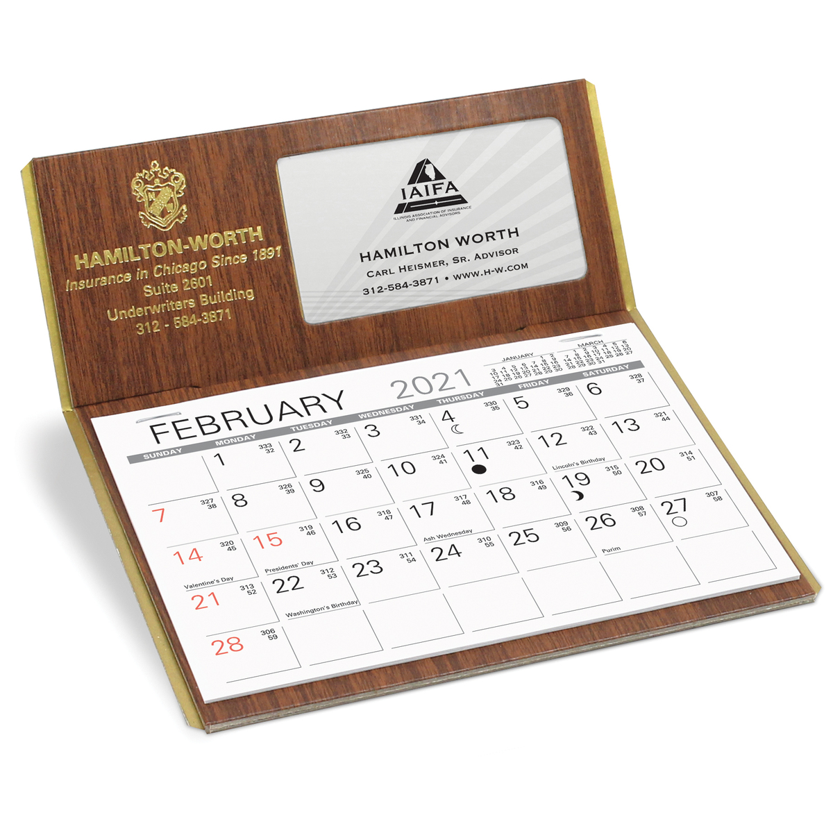 Personalizer Desk Calendar 756 Warwick