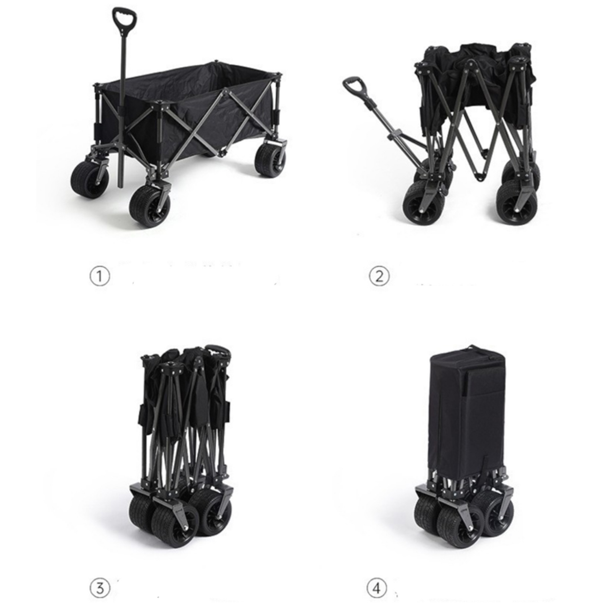 Portable Foldable Cargo Truck Trolley Camping Cart 7