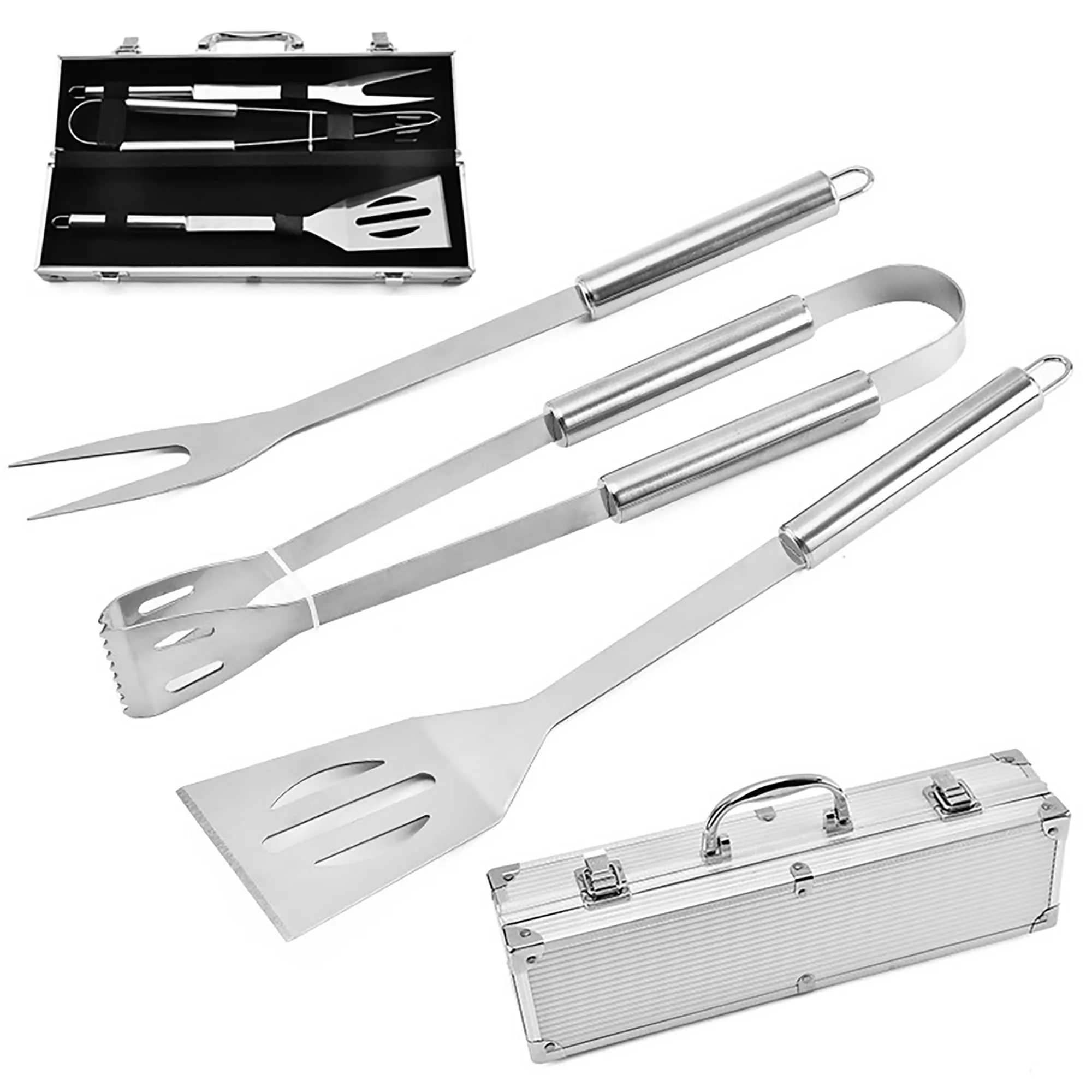 Stainless Steel 3 Piece BBQ Tool Kit 4