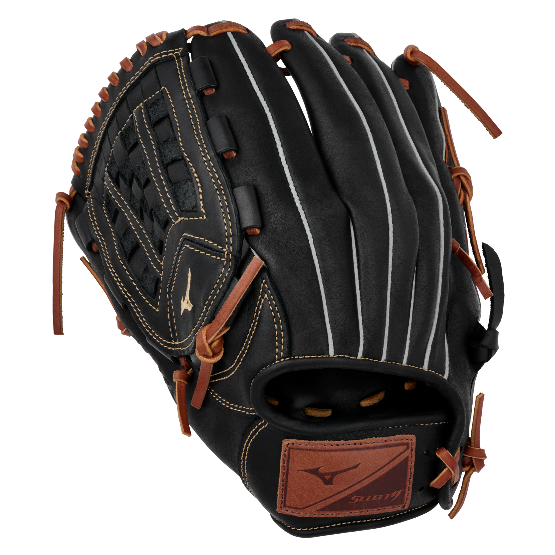 Select 9 Pitcher Baseball Glove 12", Arched Tartan Web, BioSoft Leather, Center Pocket Design 14